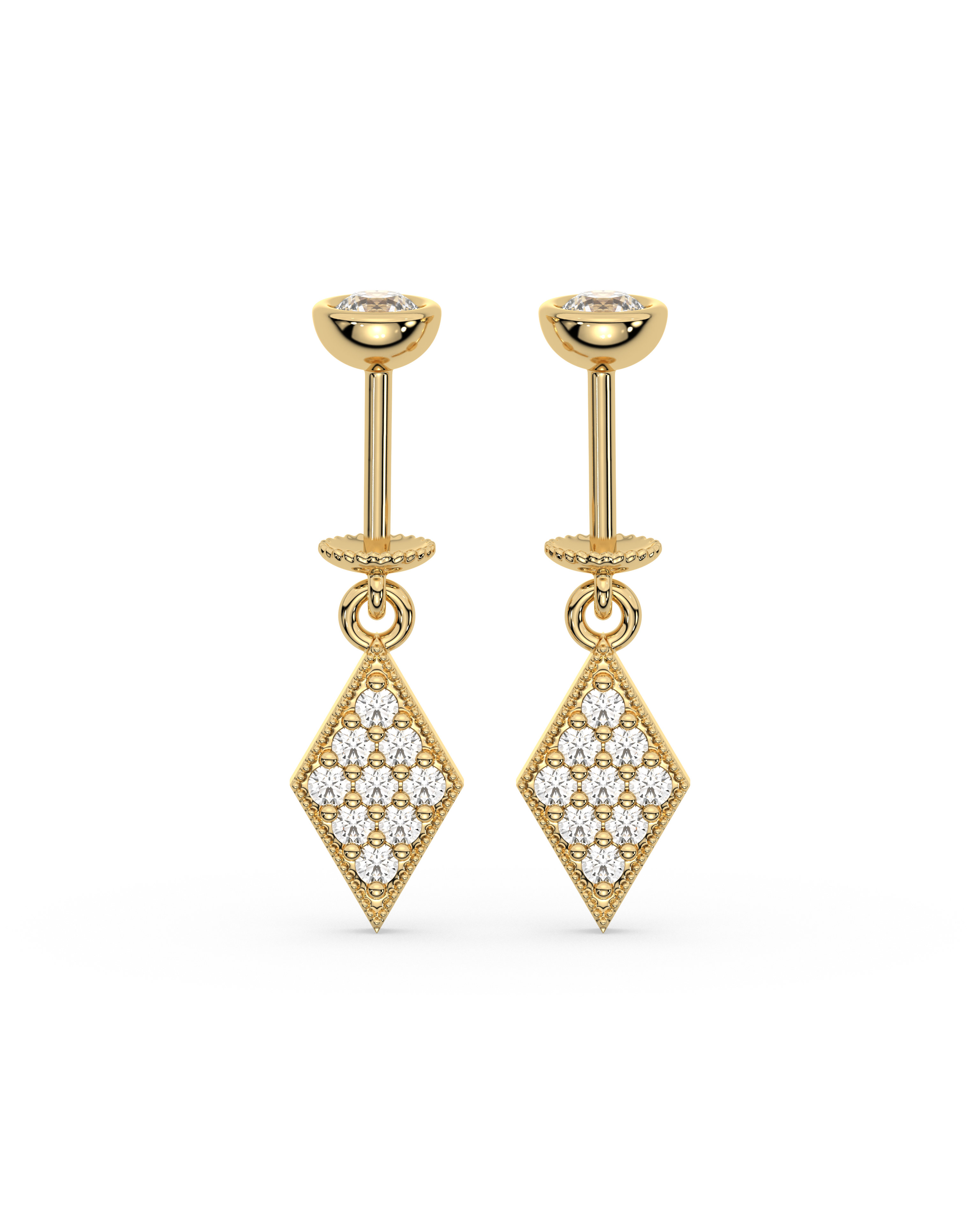 Edgy Helix Hanging Earrings