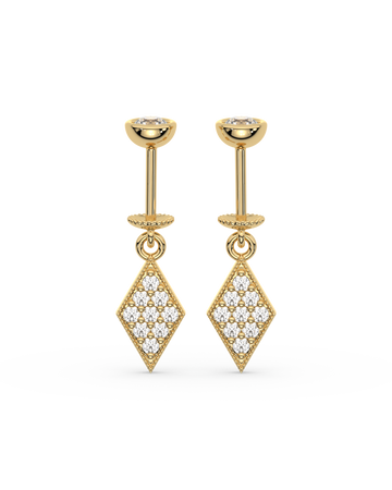 Edgy Helix Hanging Earrings