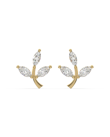 Marqa Leaf Stud Earrings