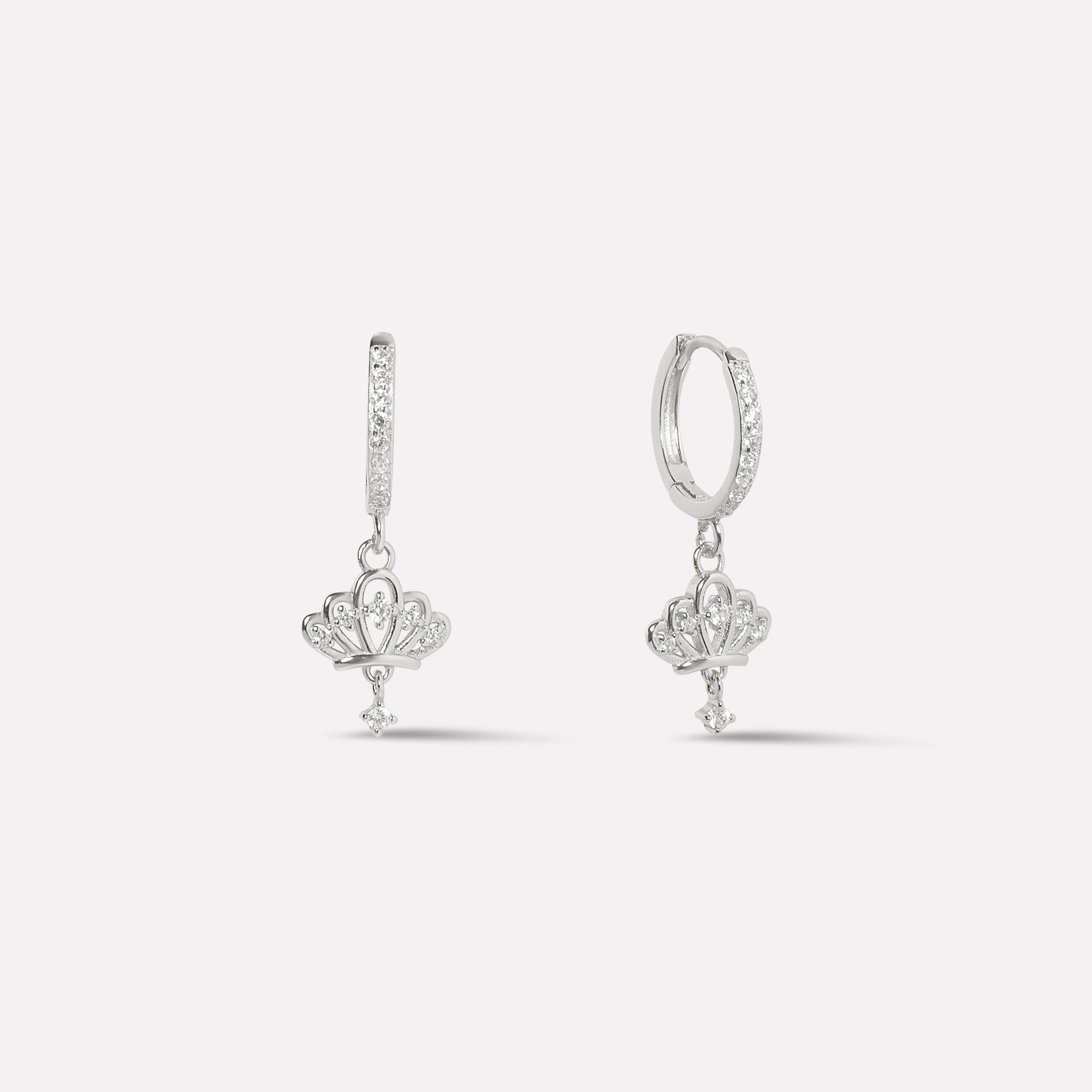 Begum Crown Hoop Earrings