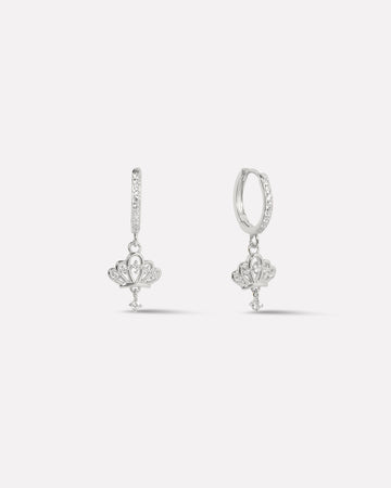 Begum Crown Hoop Earrings