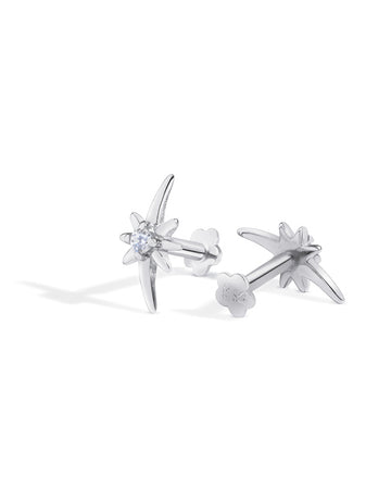 Stellar Shine Stud Flat Back Stud Earrings