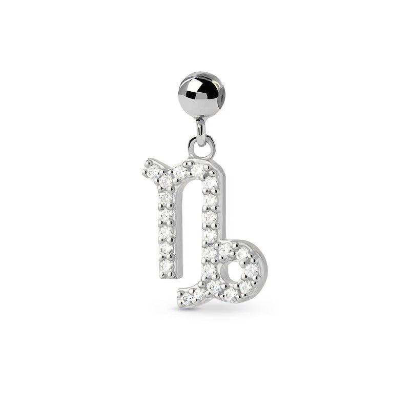 Capricon Stone Pave Zodiac Charm