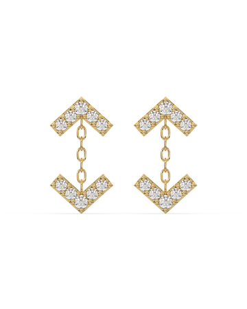Inverse Arrow Stud Earrings