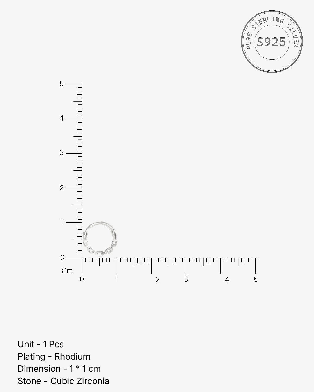 Chain Link Septum Ring