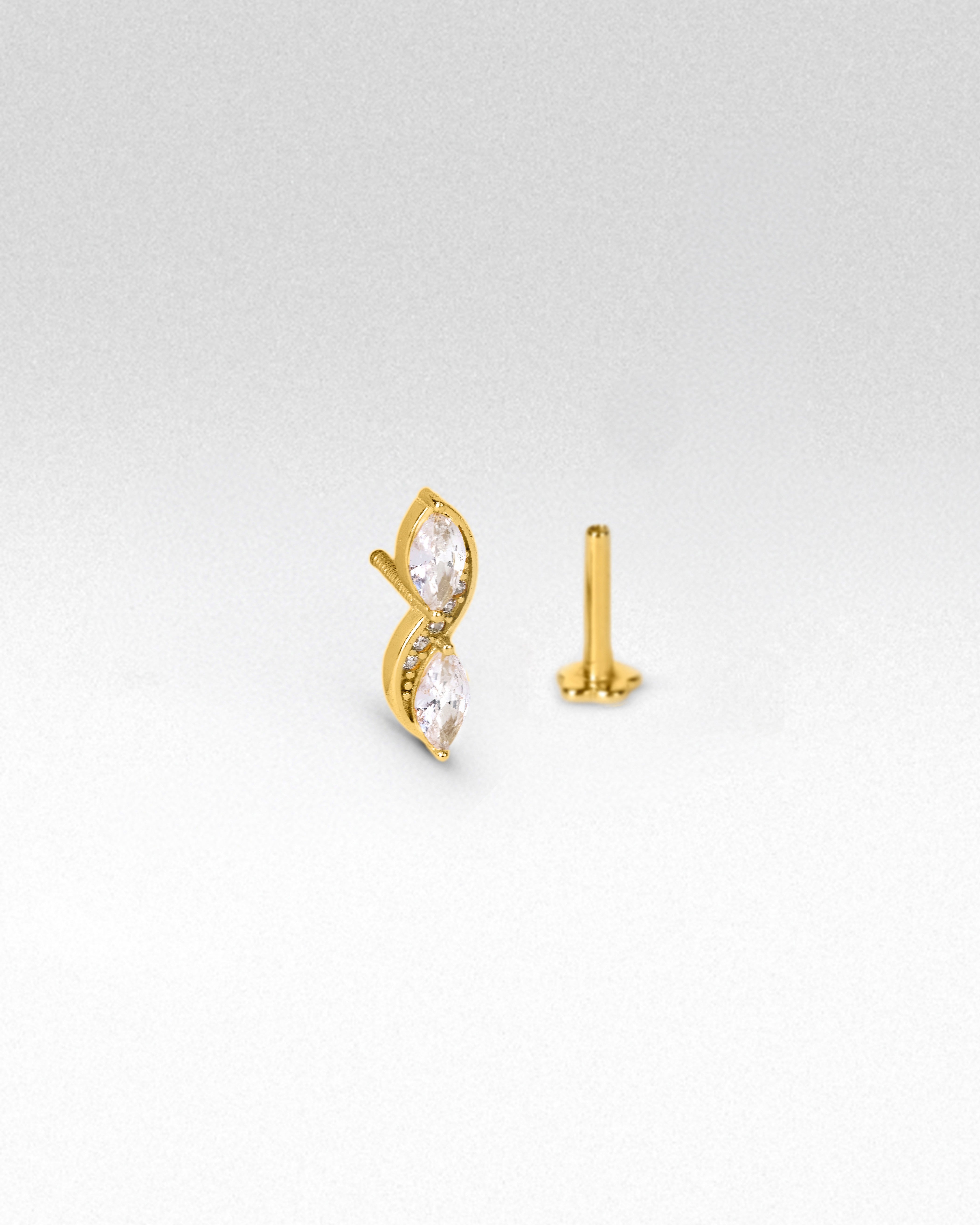 Ananta Marquise Climber Earrings