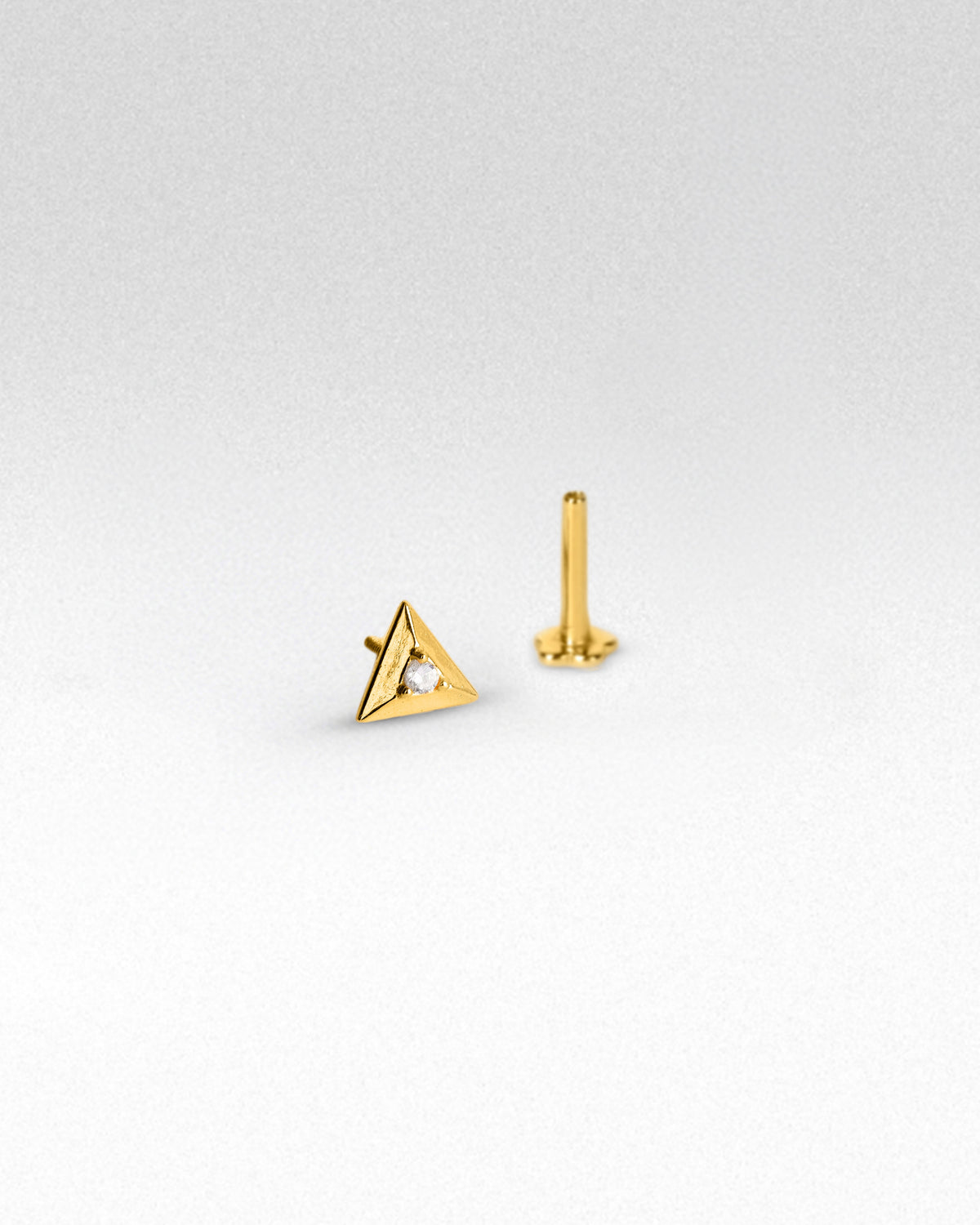 Peak Geometric Flatback Stud
