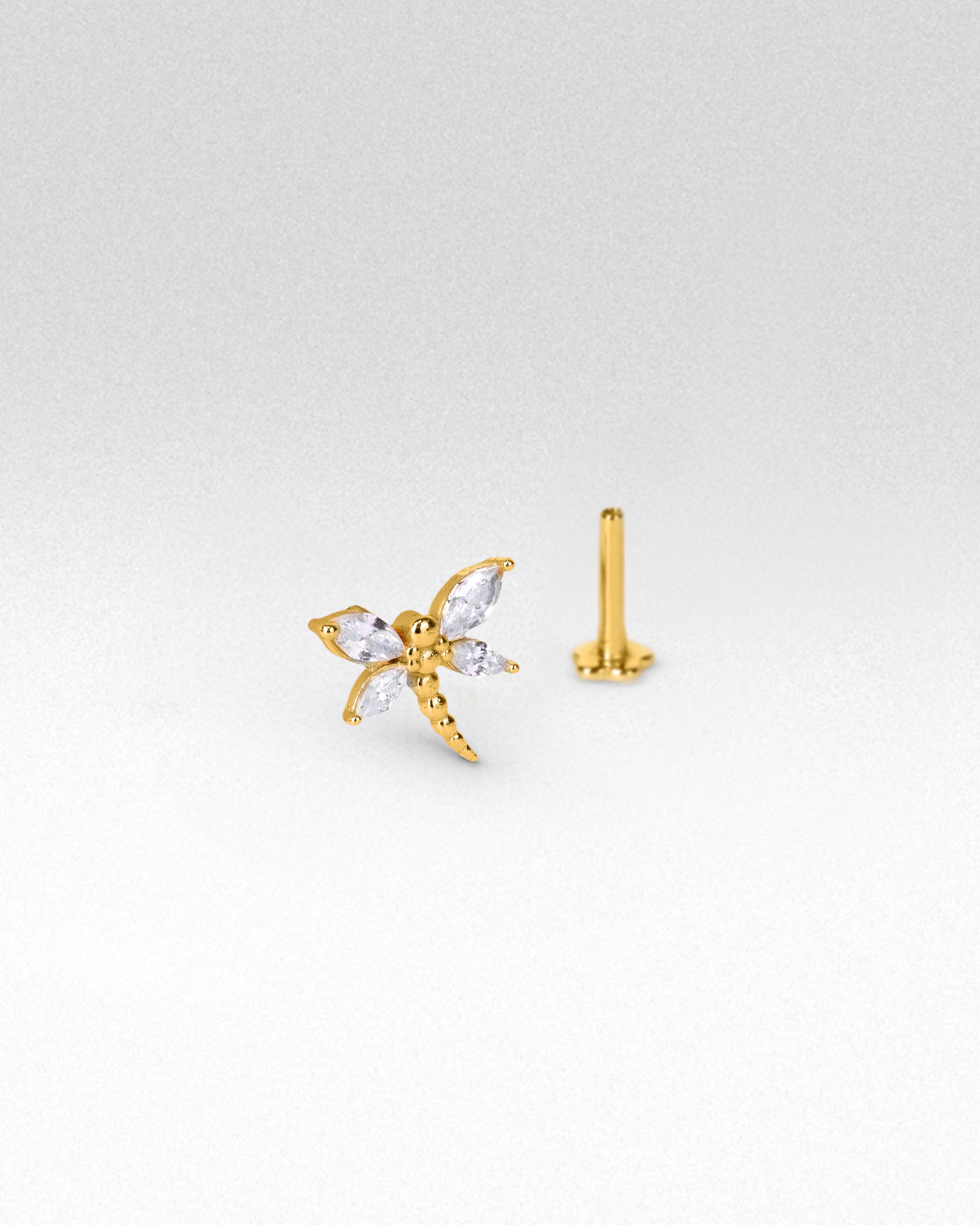 Dragonfly Flatback Stud