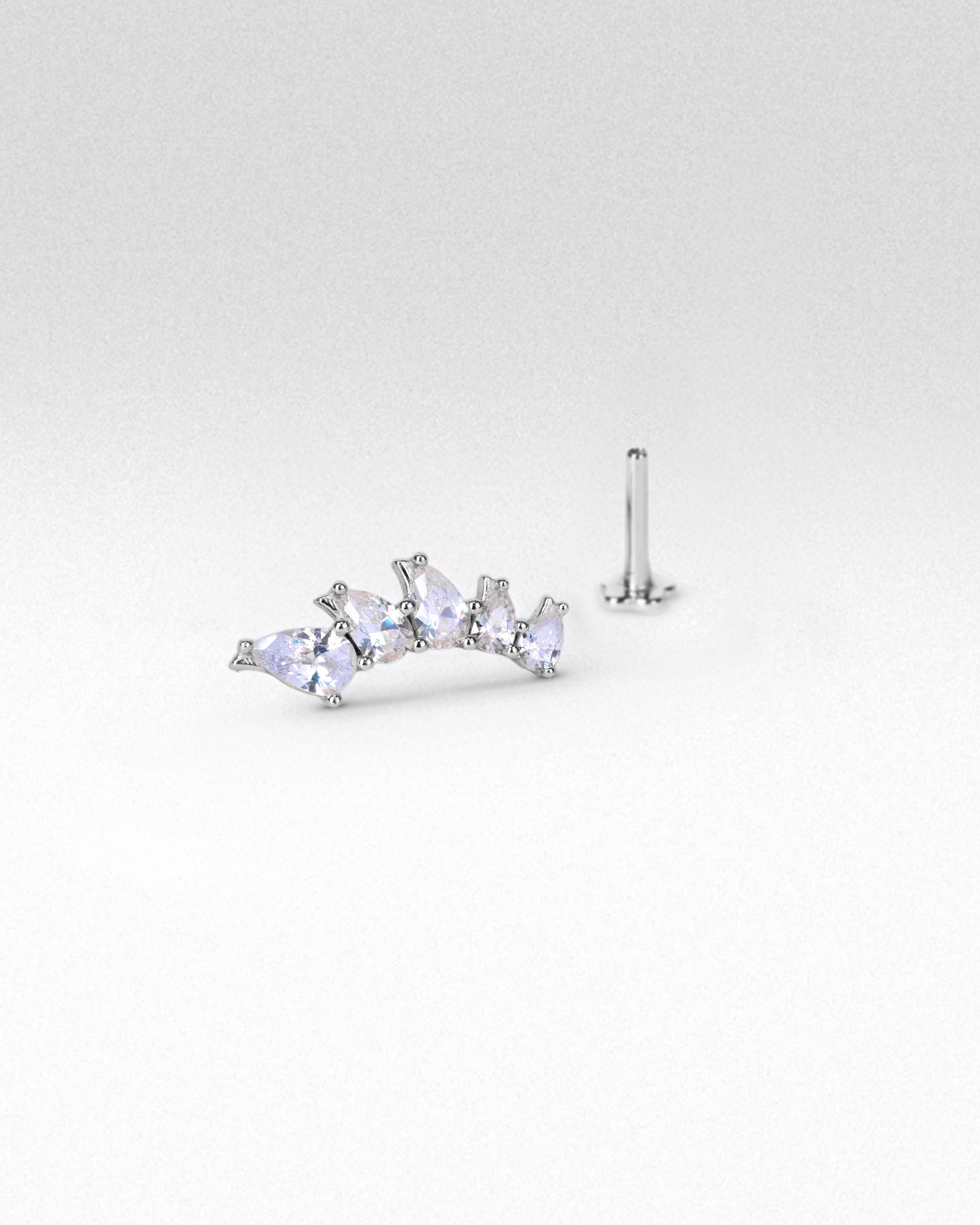 Lumina Stacked Flatback Stud