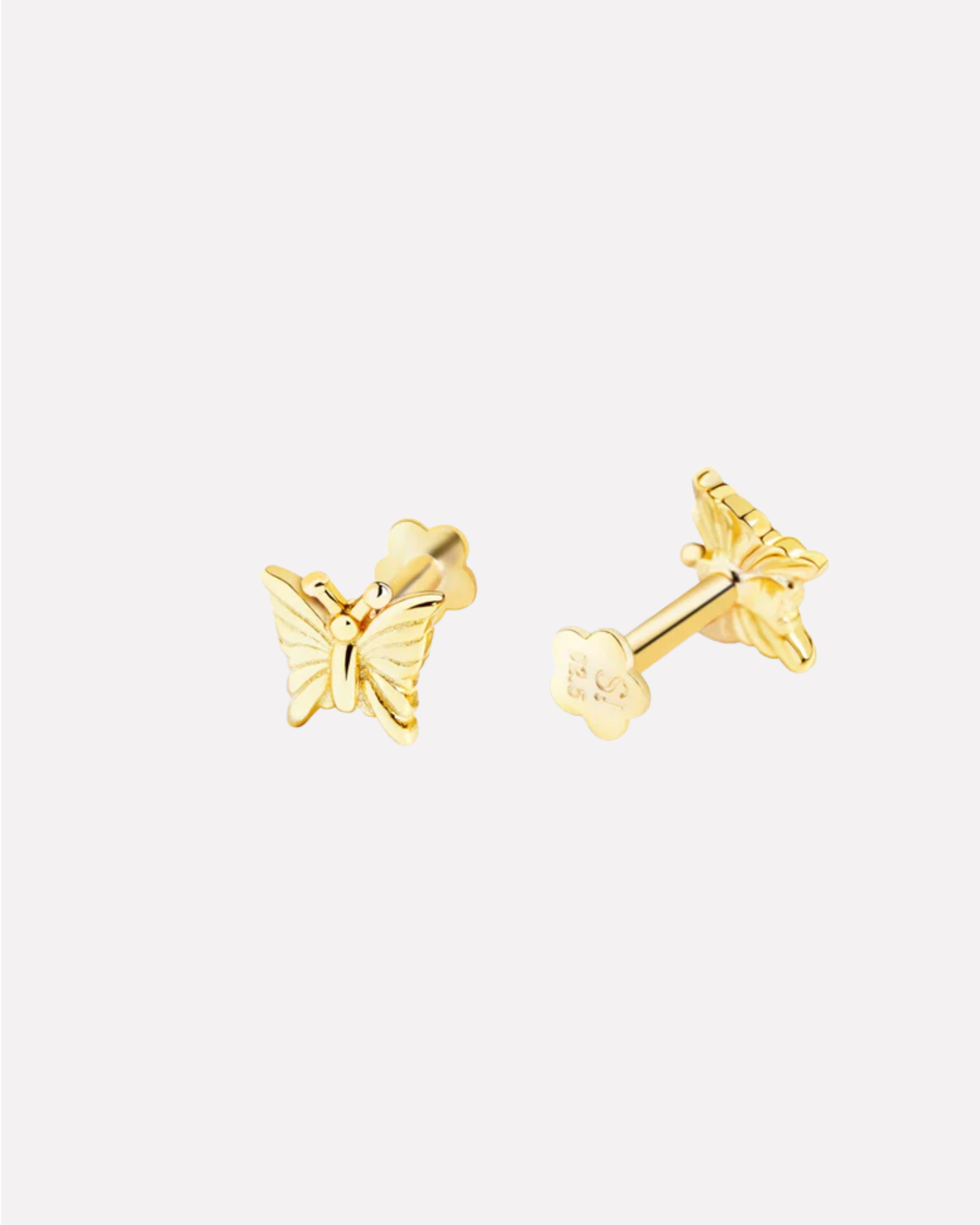 Butterfly Flat Back Stud Earrings