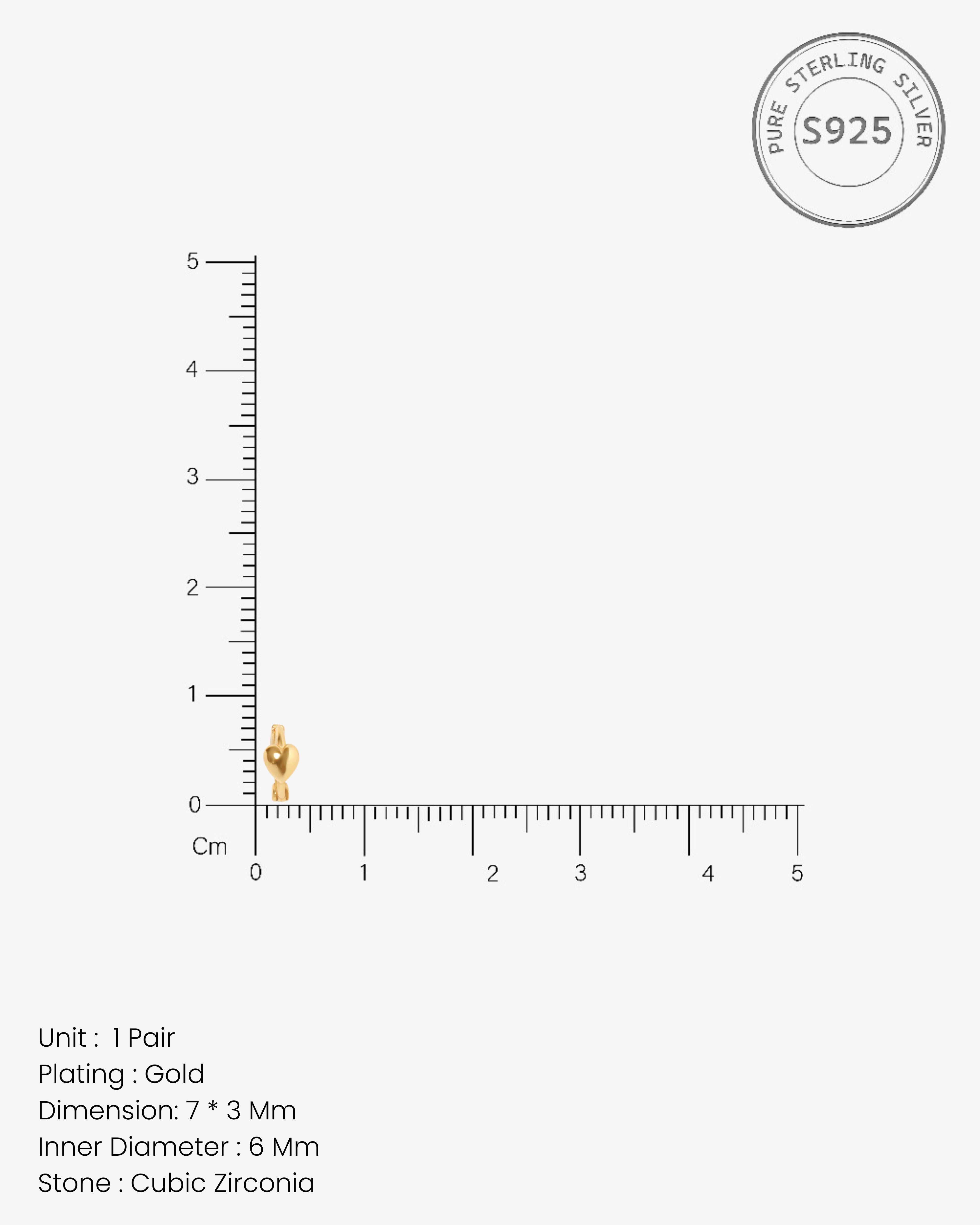 Huggee Heart Hoop Earrings