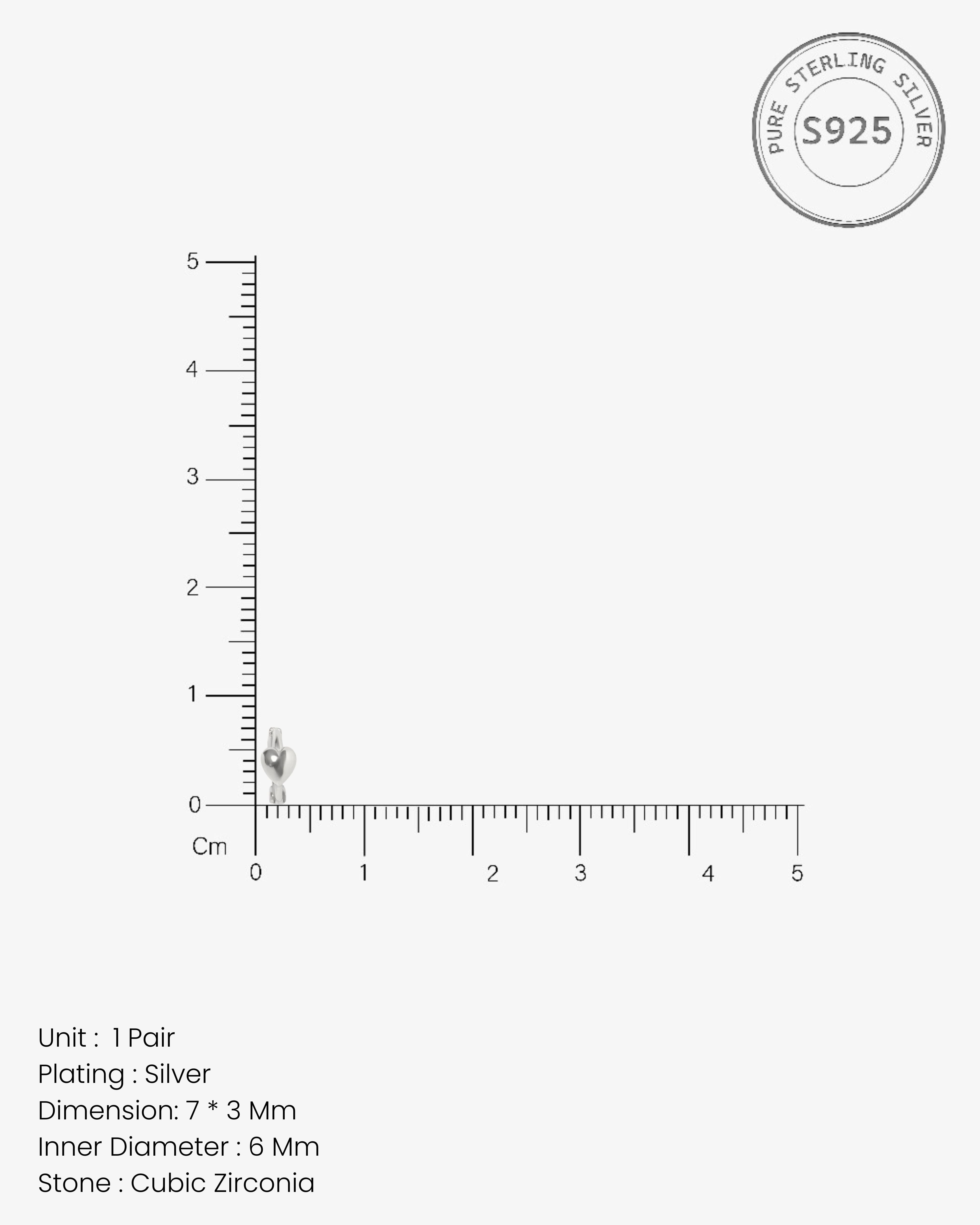 Huggee Heart Hoop Earrings