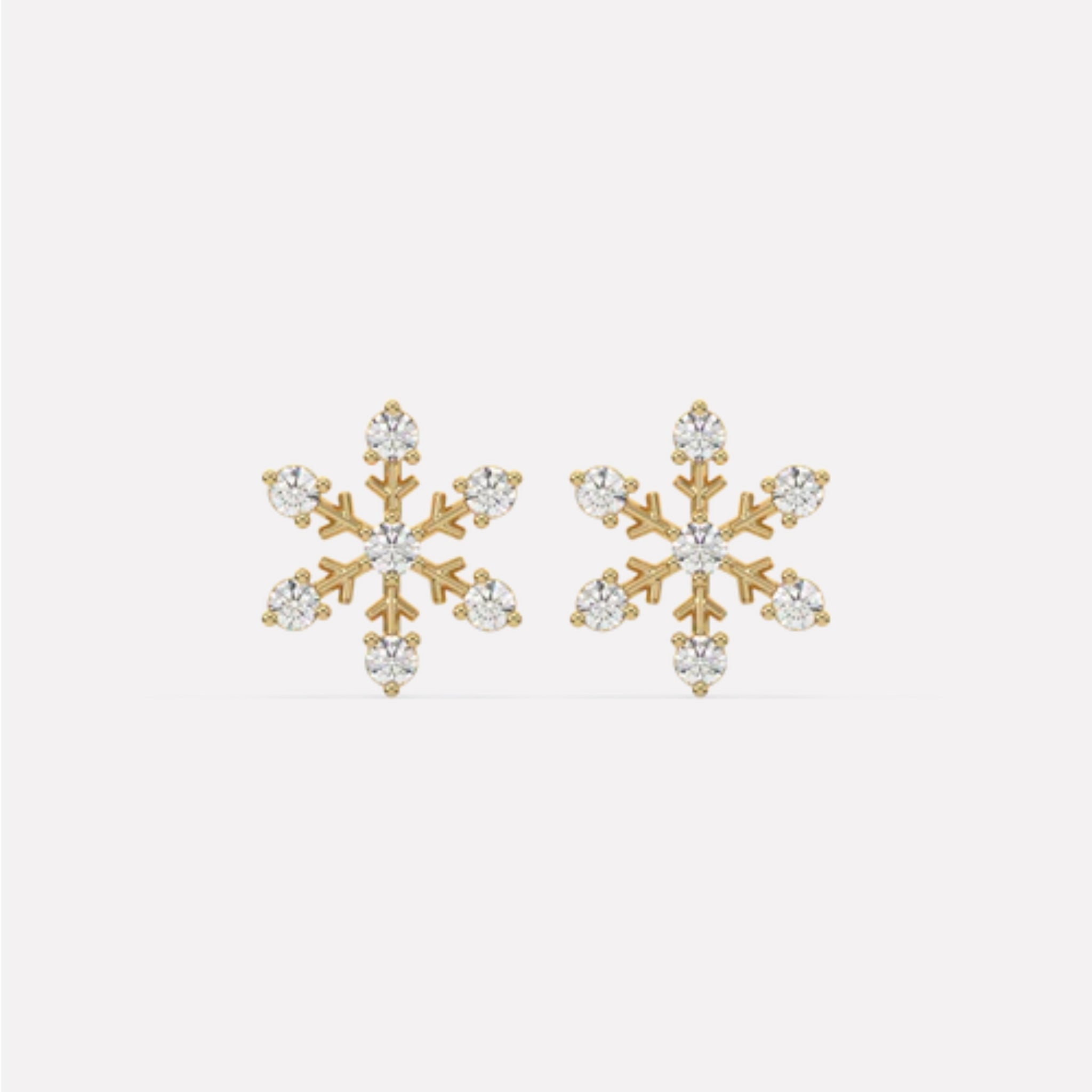 Snowflake Stud Earrings