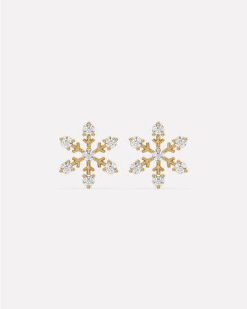 Snowflake Stud Earrings