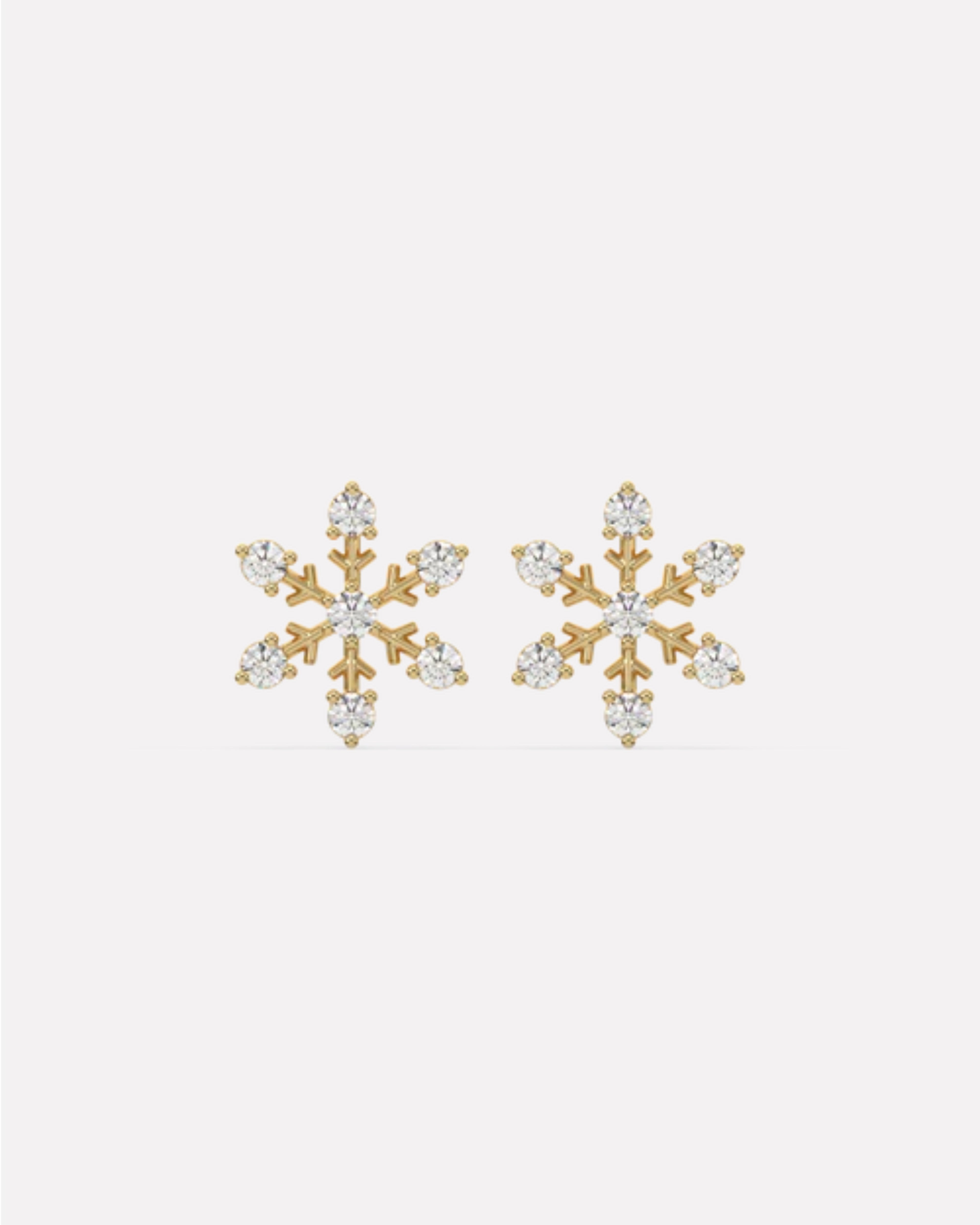 Snowflake Stud Earrings