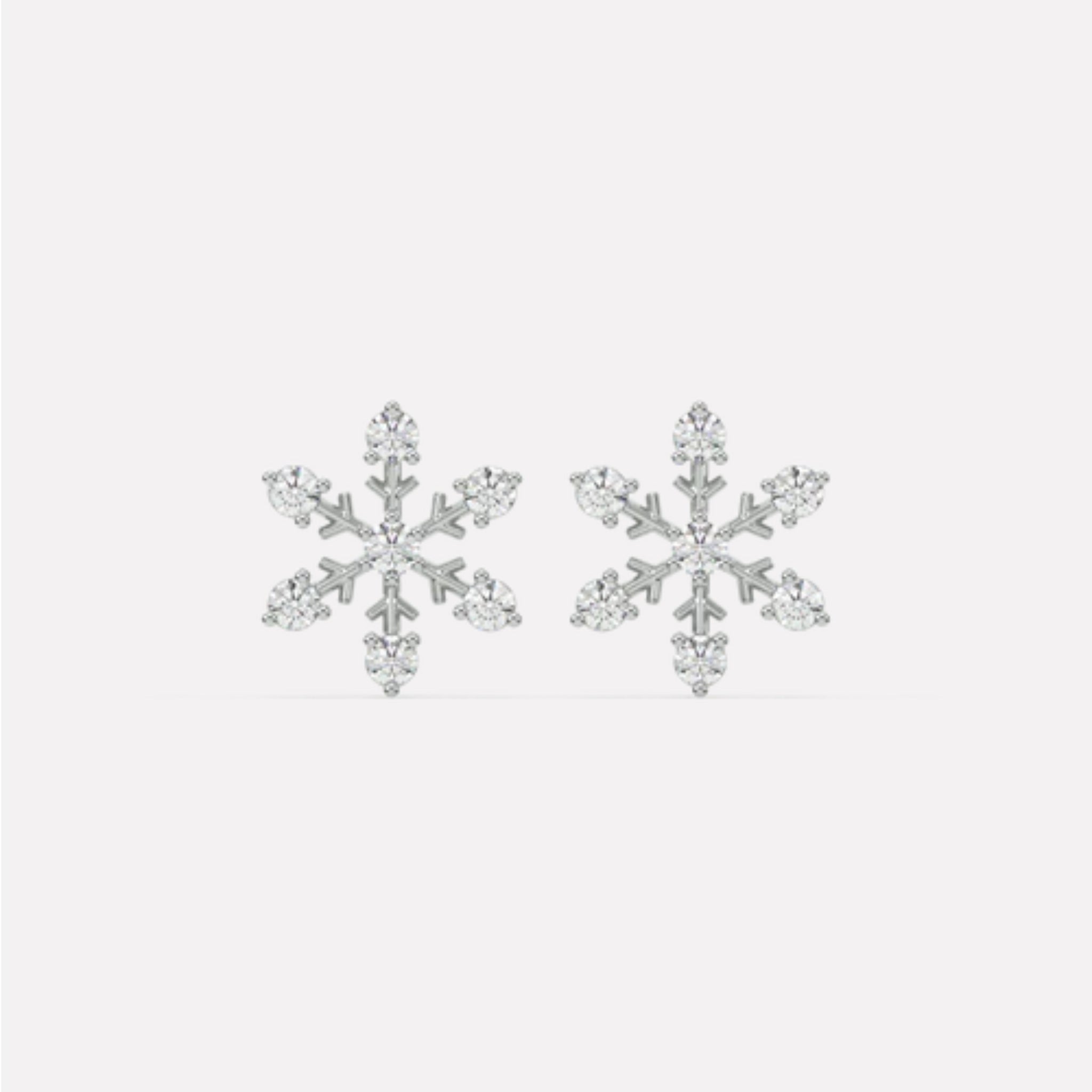 Snowflake Stud Earrings