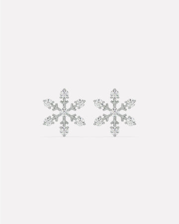 Snowflake Stud Earrings