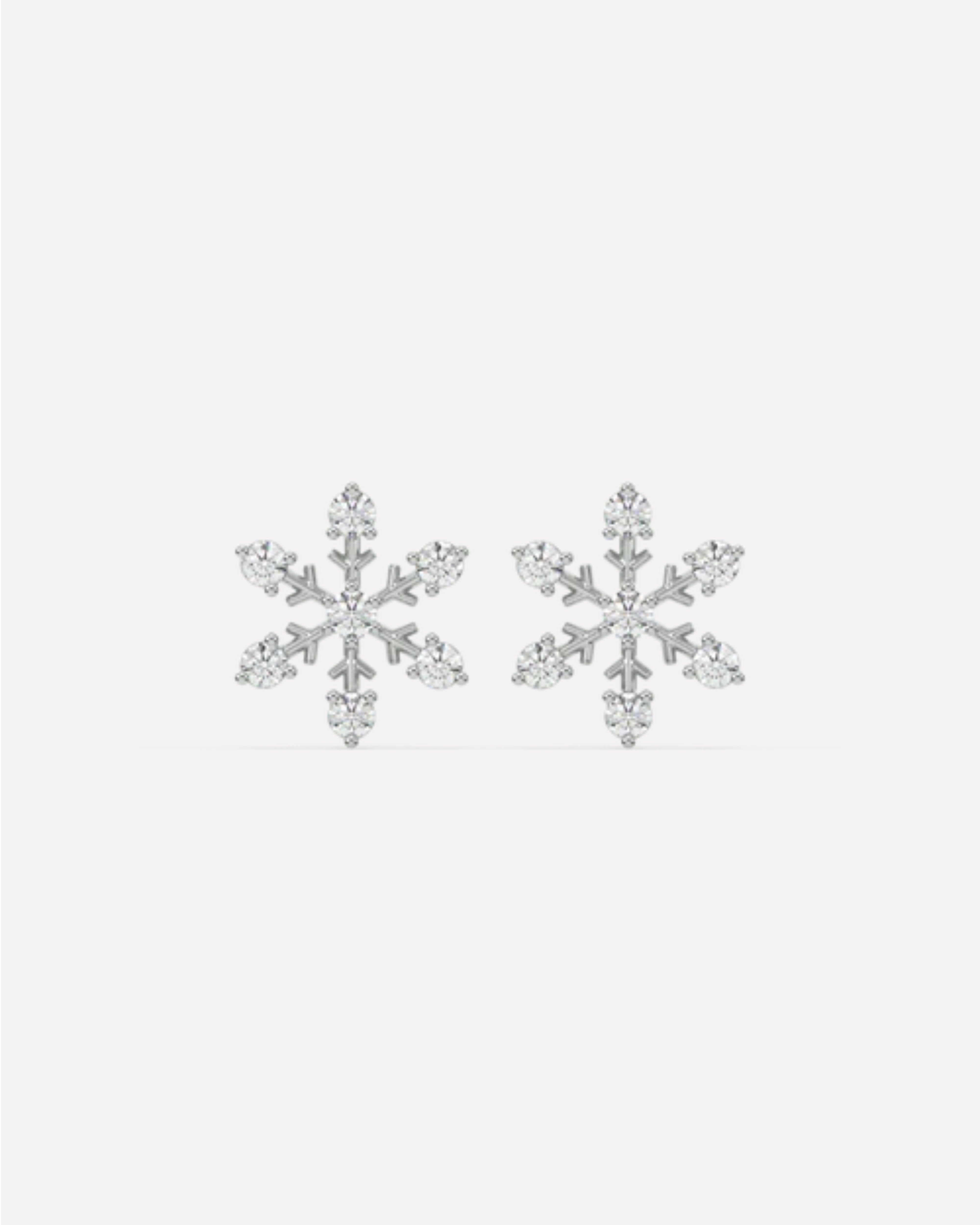 Snowflake Stud Earrings