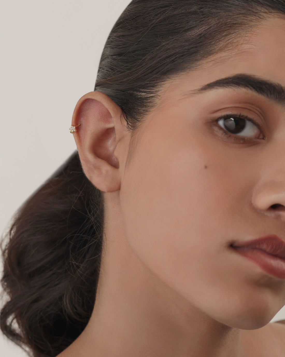 Star Huggee Hoop Earrings