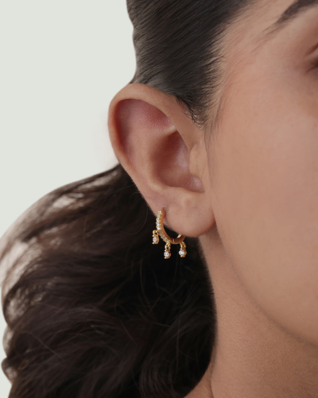 Drop Light Hoop Earrings