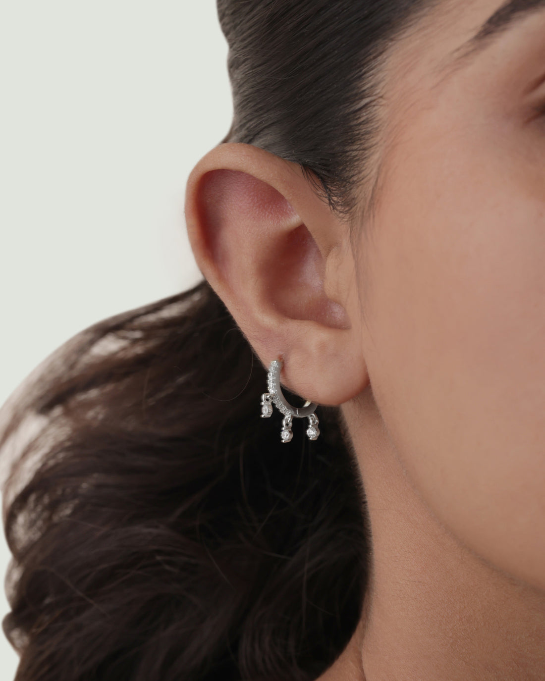 Drop Light Hoop Earrings