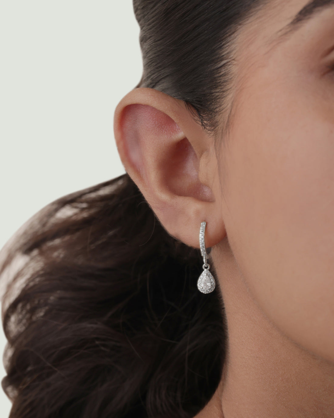 Big Drop Hoop Earrings