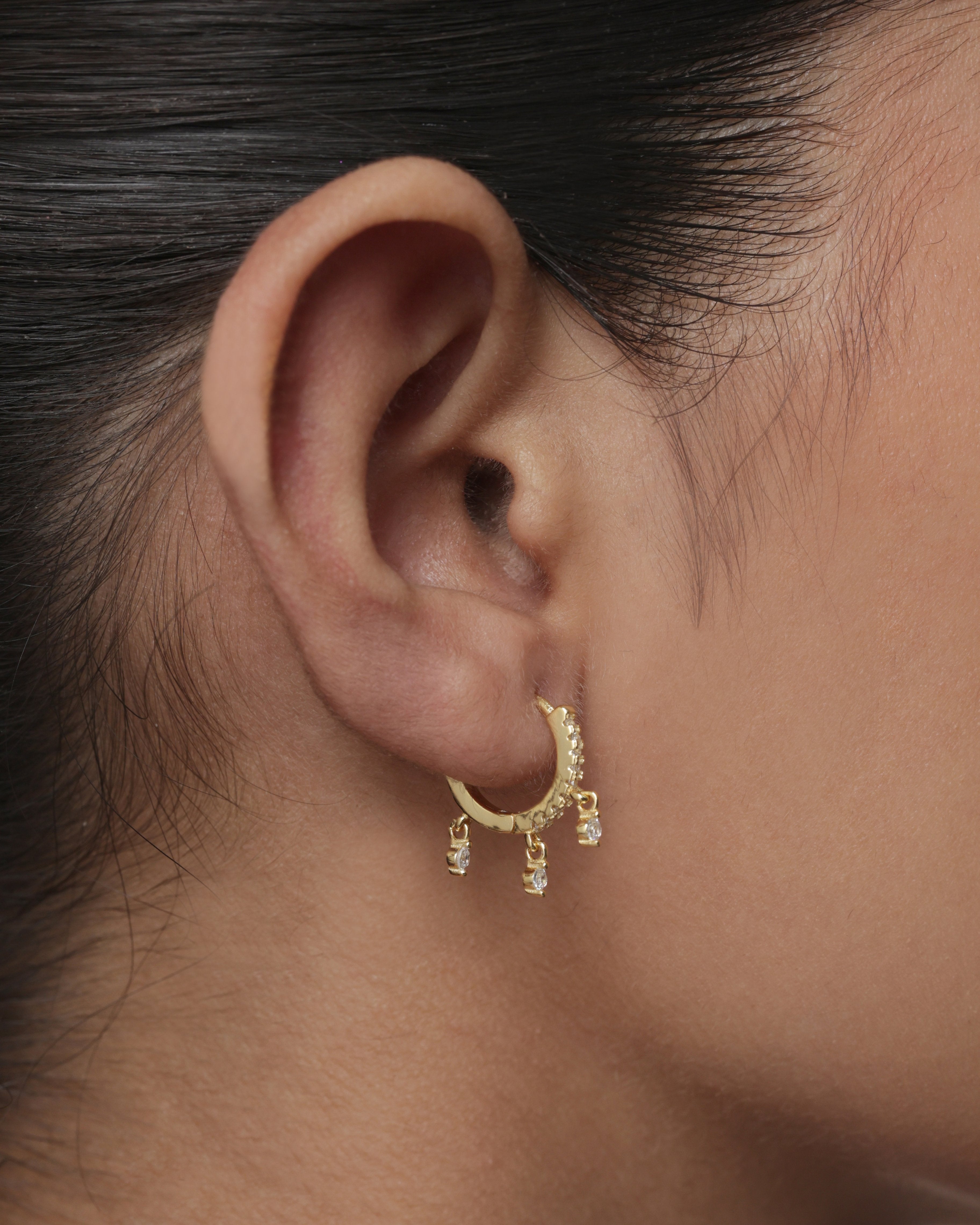 Drop Light Hoop Earrings