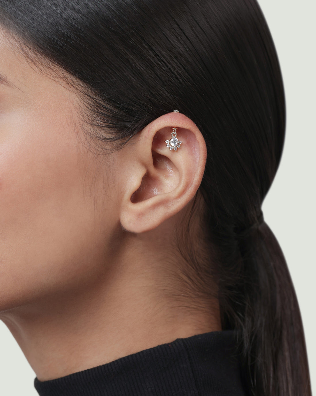 The Dawning Sun Helix Hanging Earrings