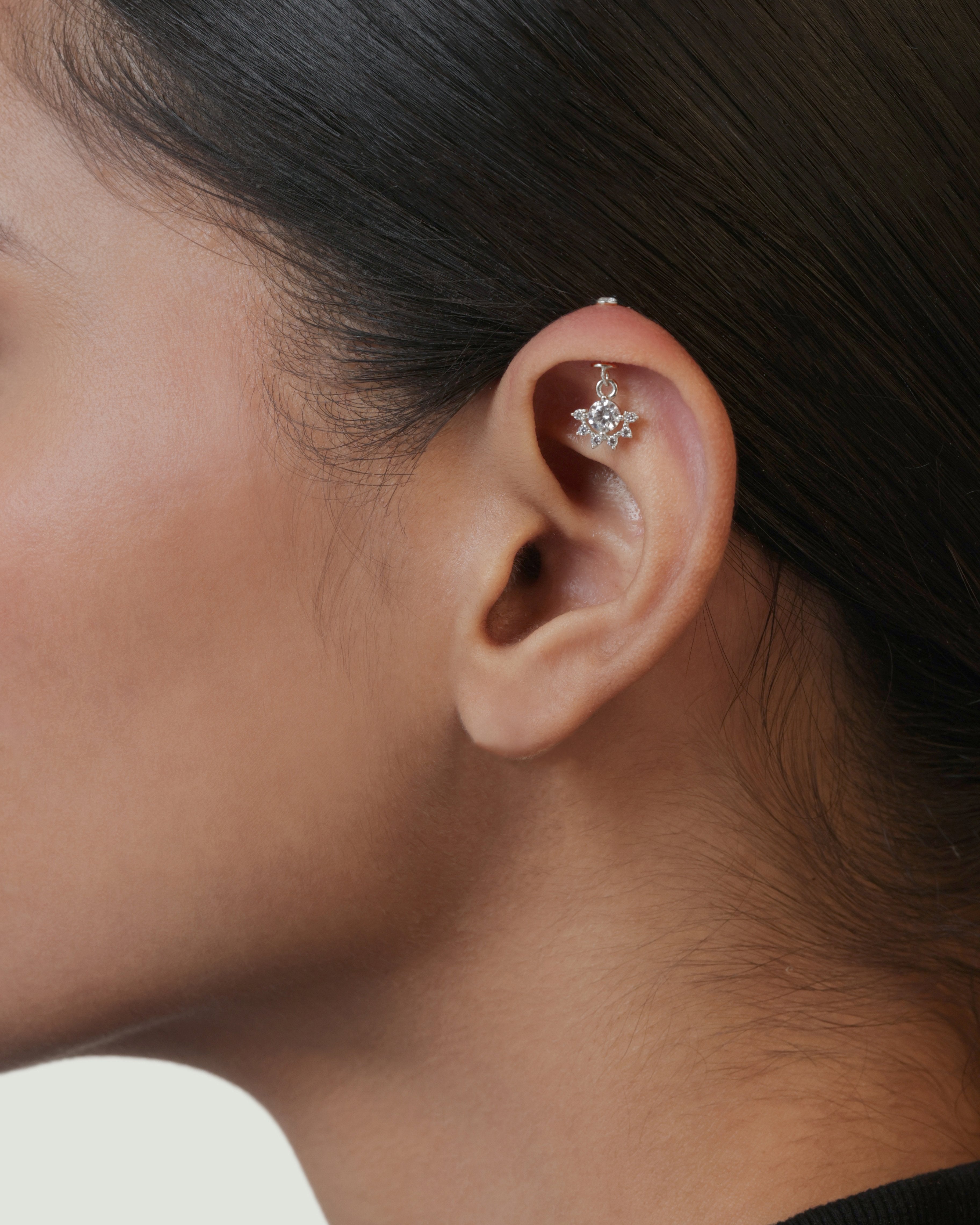 The Dawning Sun Helix Hanging Earrings