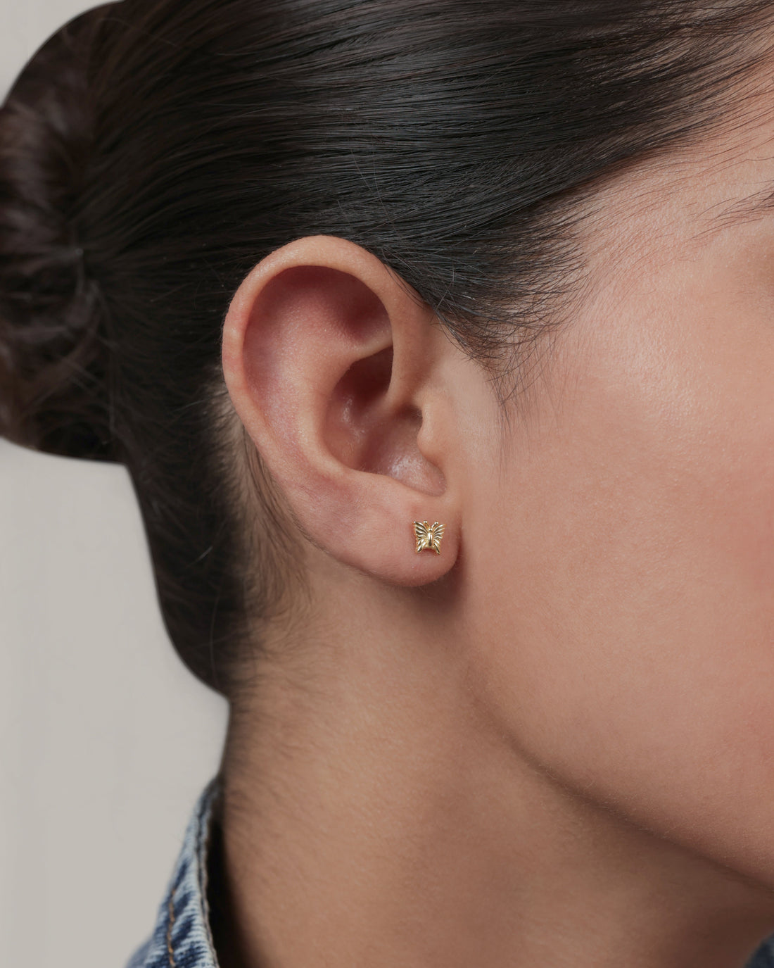 Butterfly Flat Back Stud Earrings