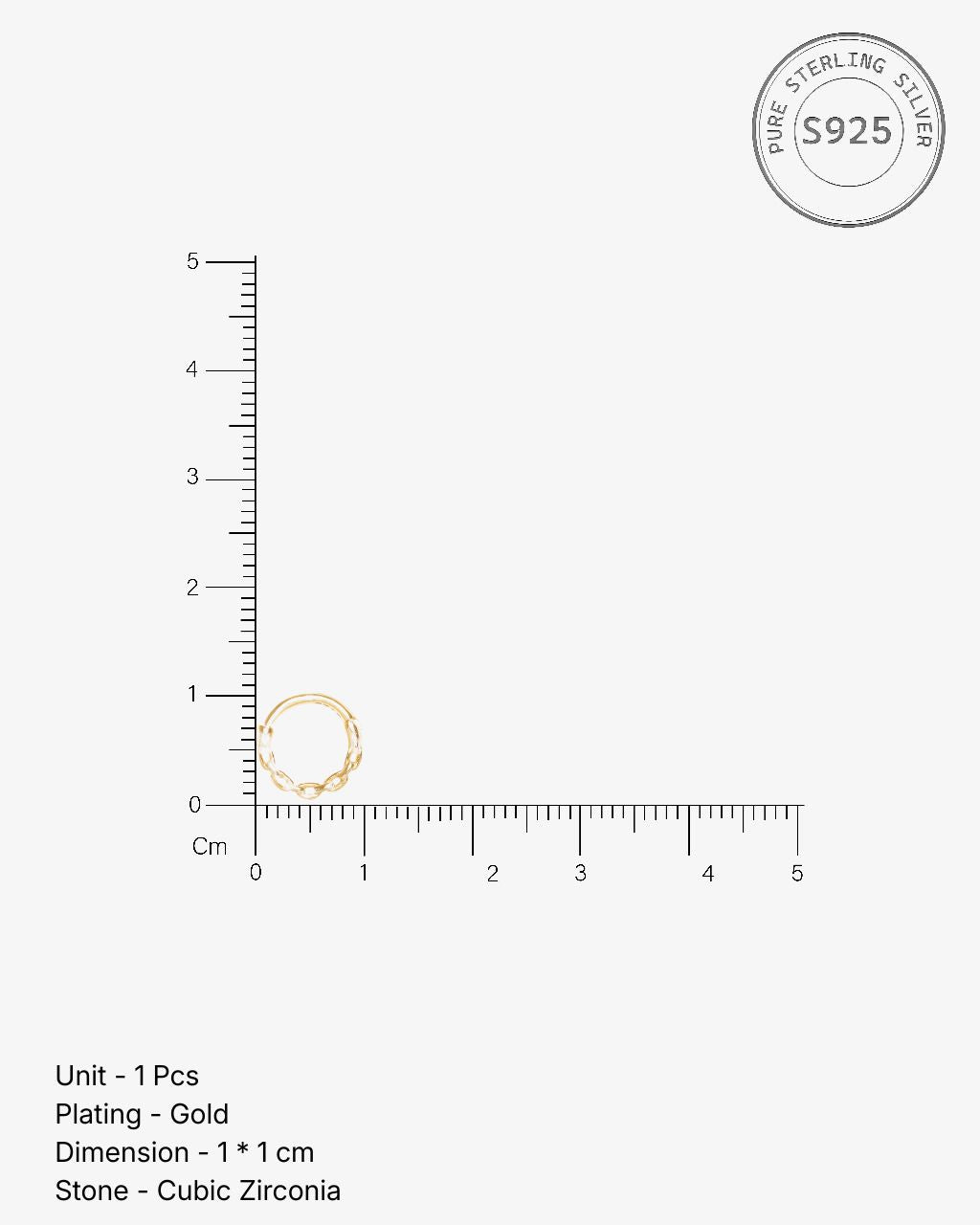 Chain Link Septum Ring