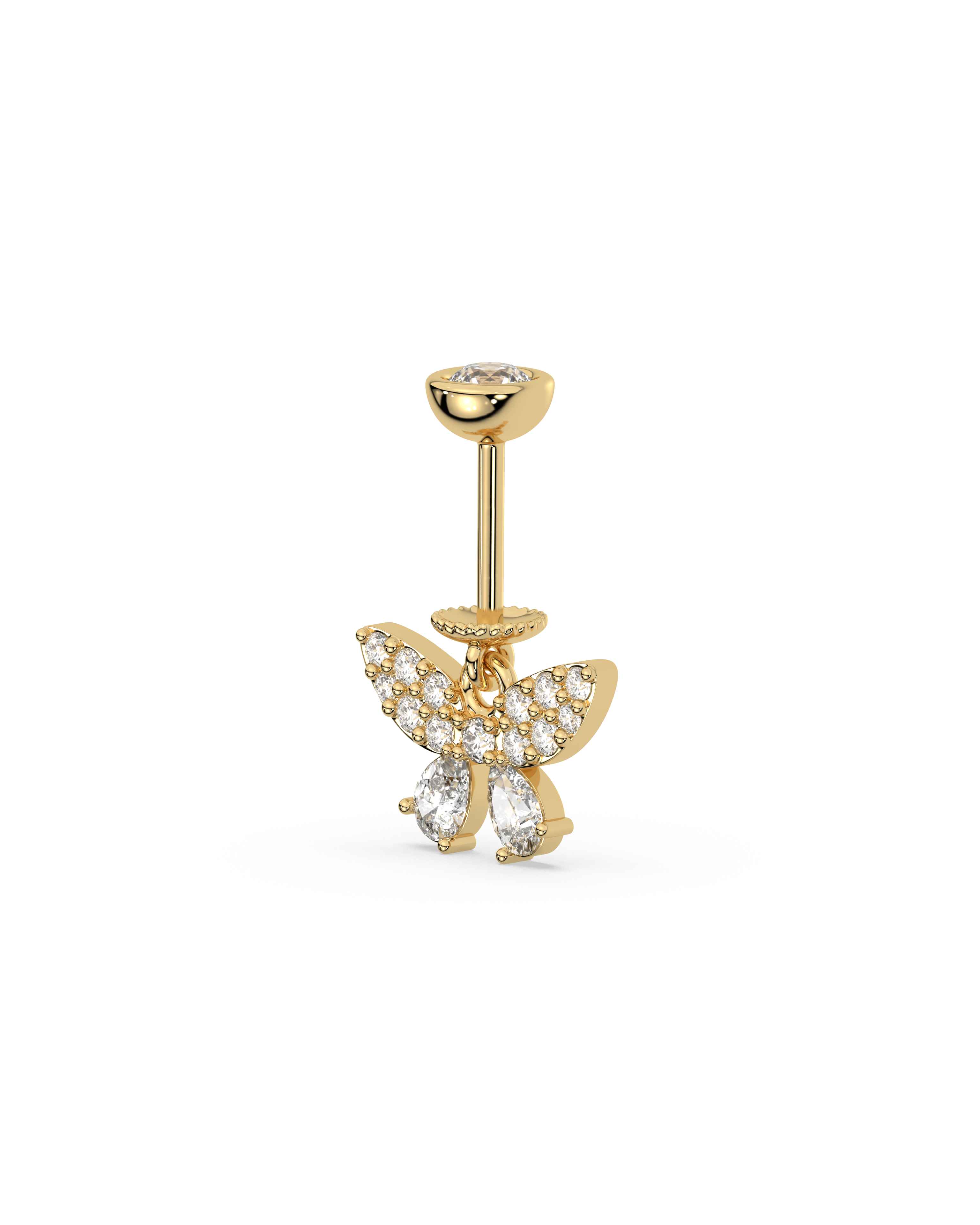 Radiant Butterfly Helix Hanging Earrings