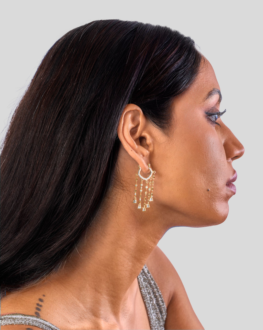 Pave Jhoomar Hoop