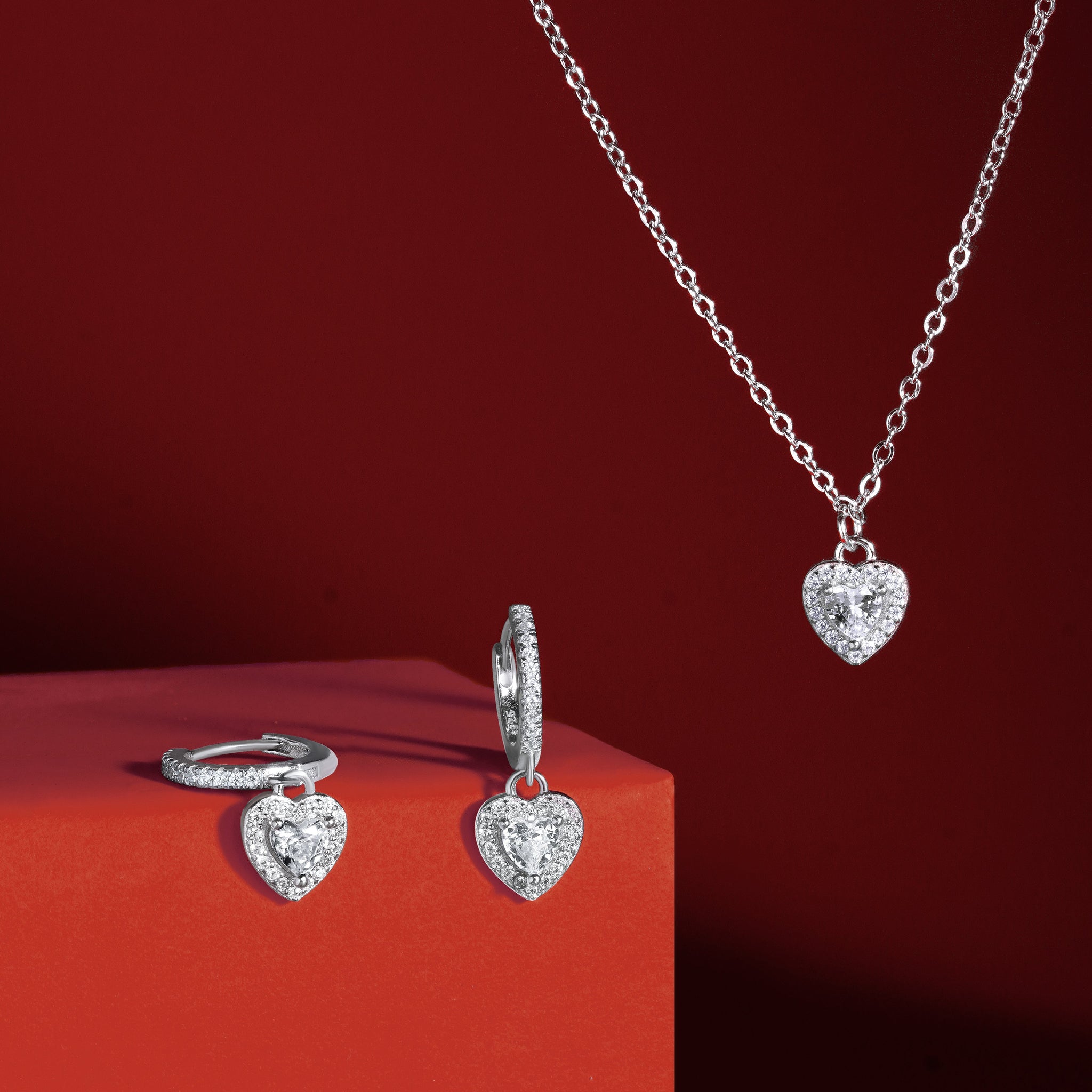 Eternal Love Set - Solitaire Hearts