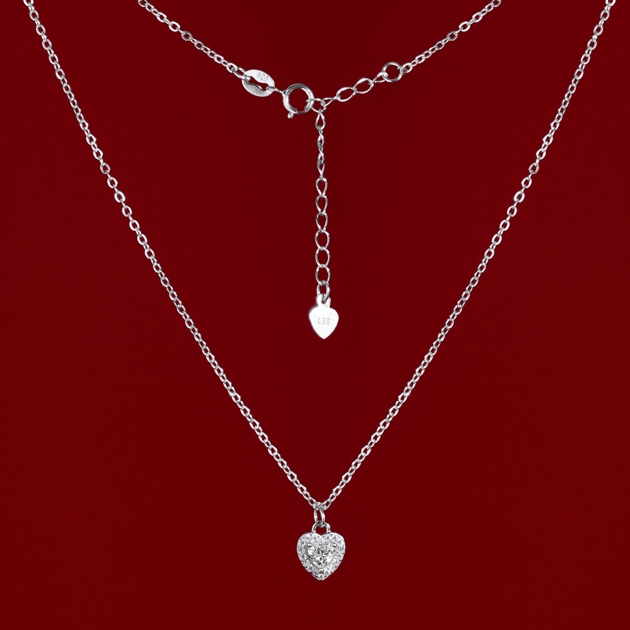 Eternal Love - Solitaire Heart Necklace