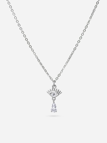 Dainty Evil Eye Charm - Necklace