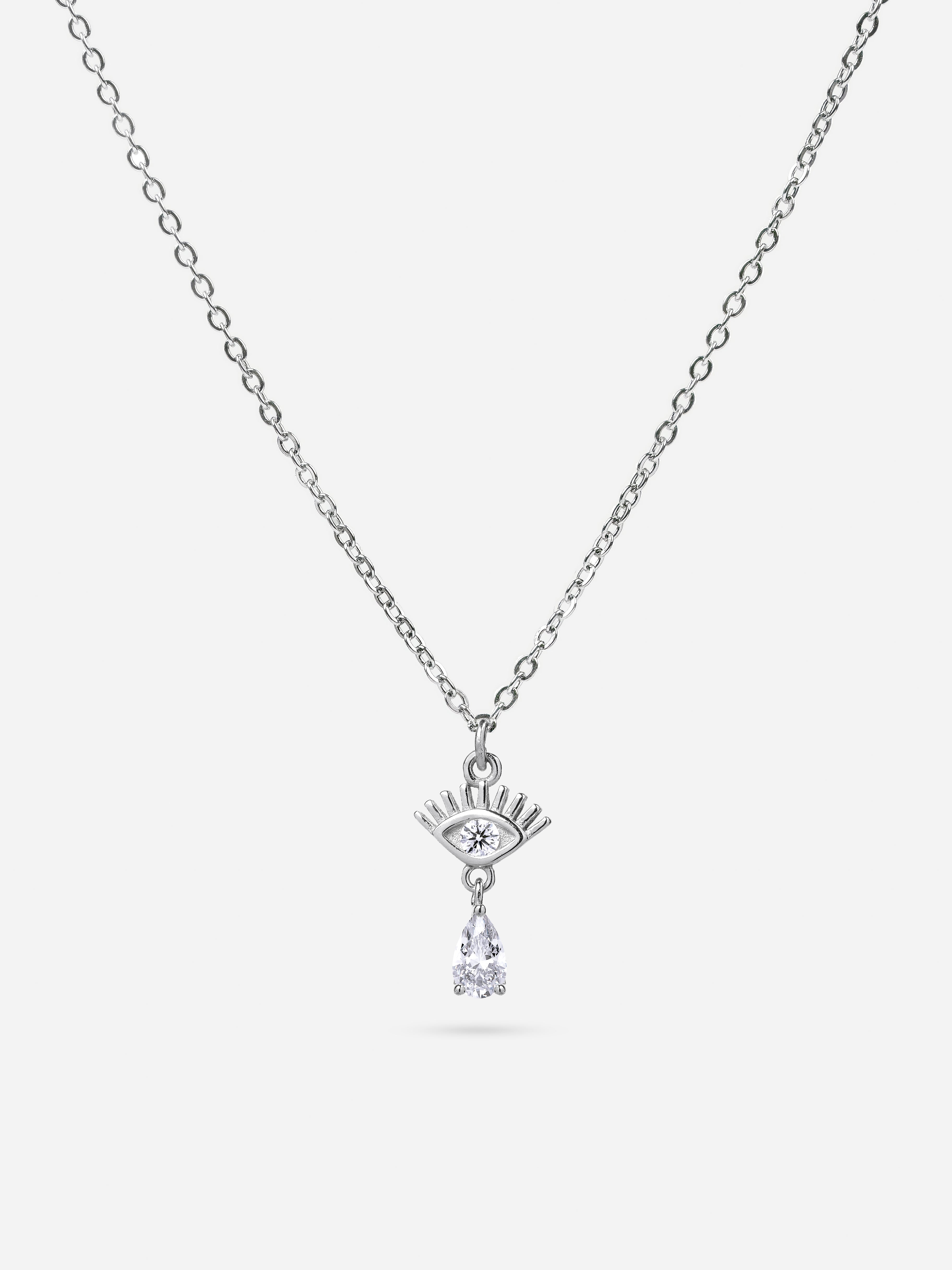 Dainty Evil Eye Charm - Necklace