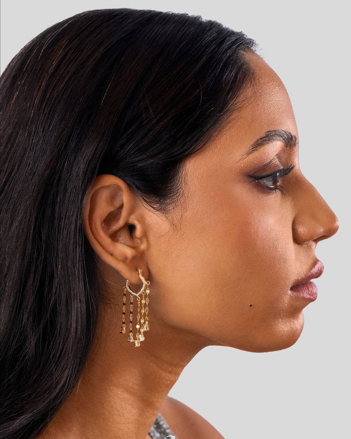 Pave Jhoomar Hoop