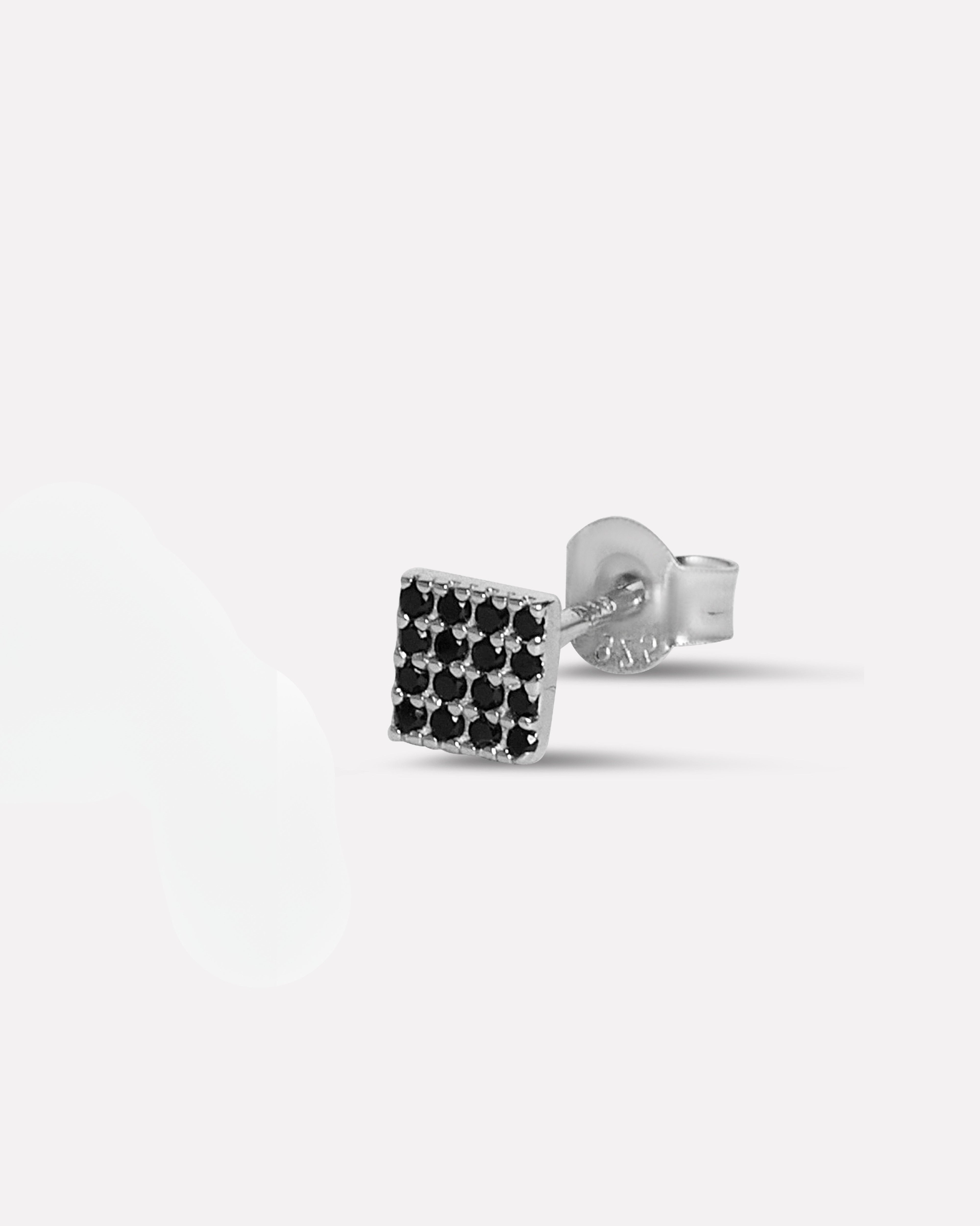 B&W - Luminous Stud Men's Earrings