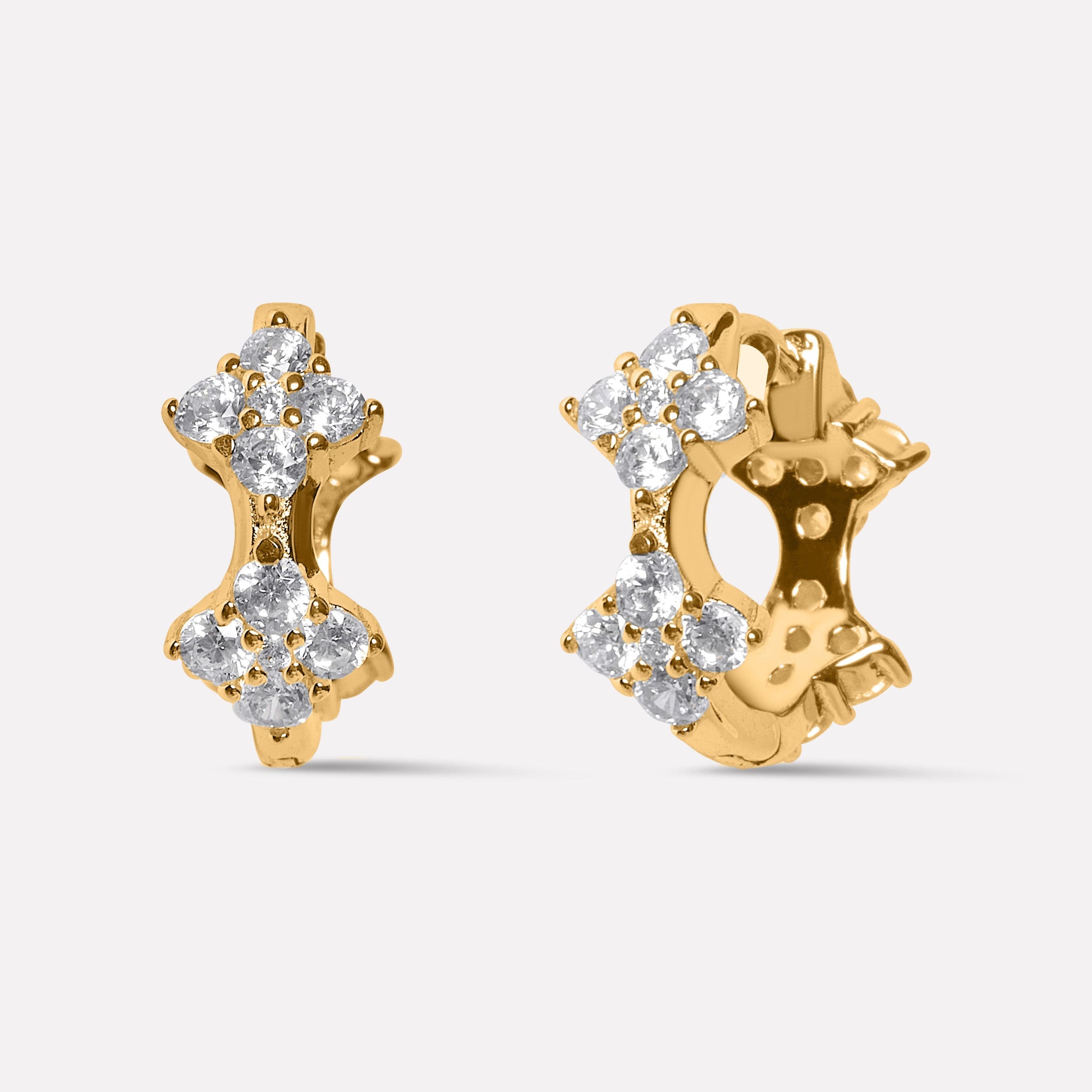 Bloomiq Crystal Hoop Earrings