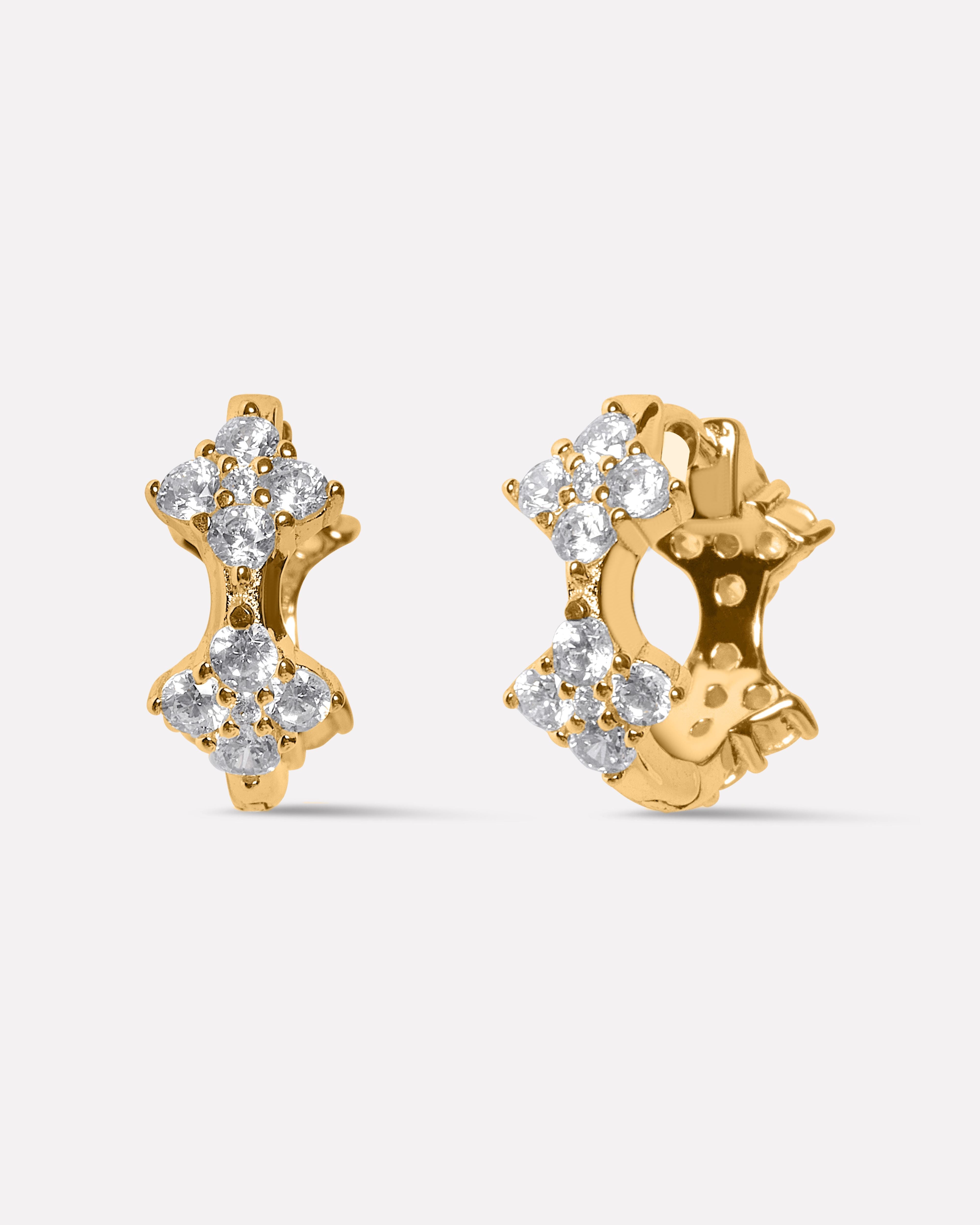 Bloomiq Crystal Hoop Earrings