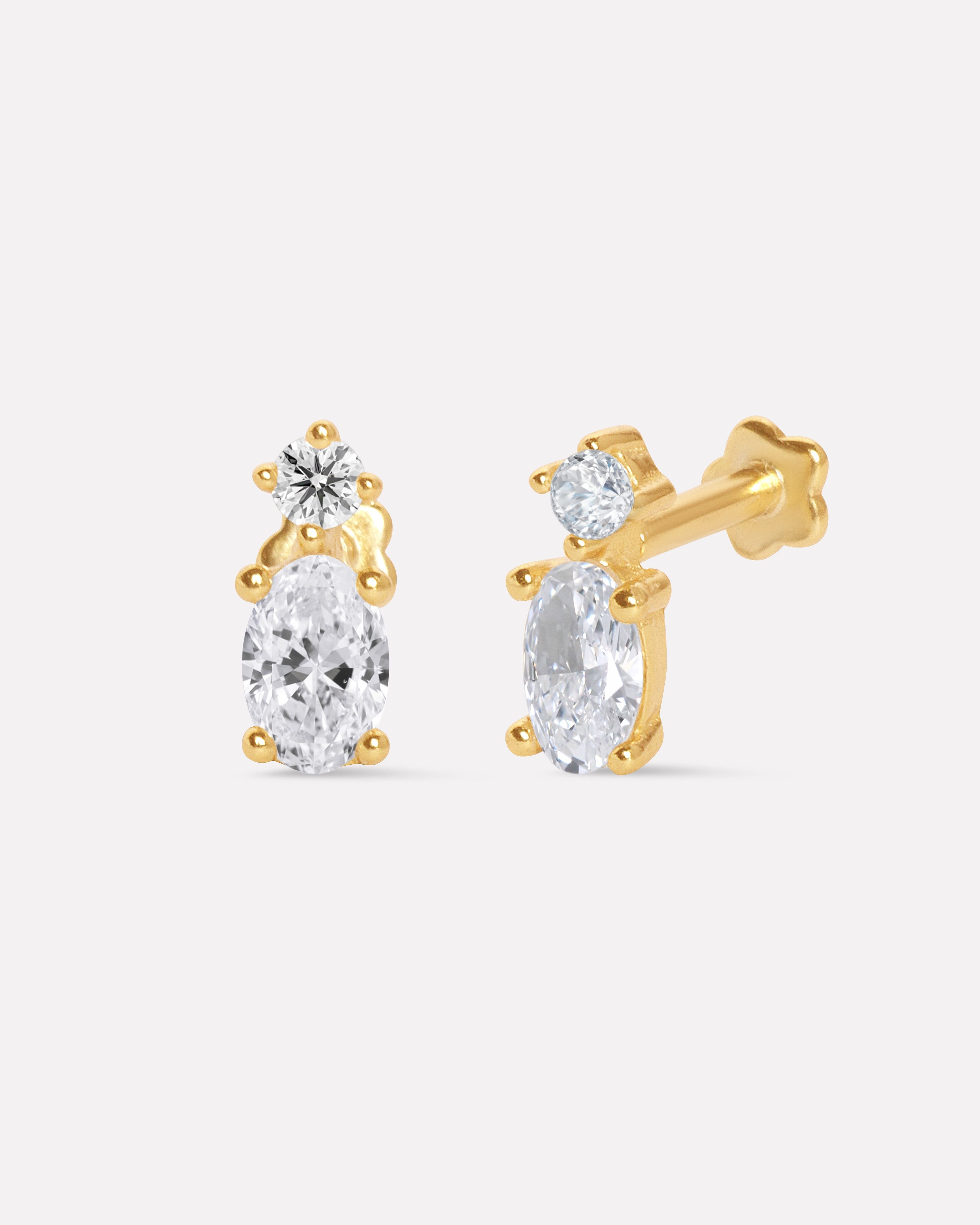 Orielle Flat Back Stud Earrings