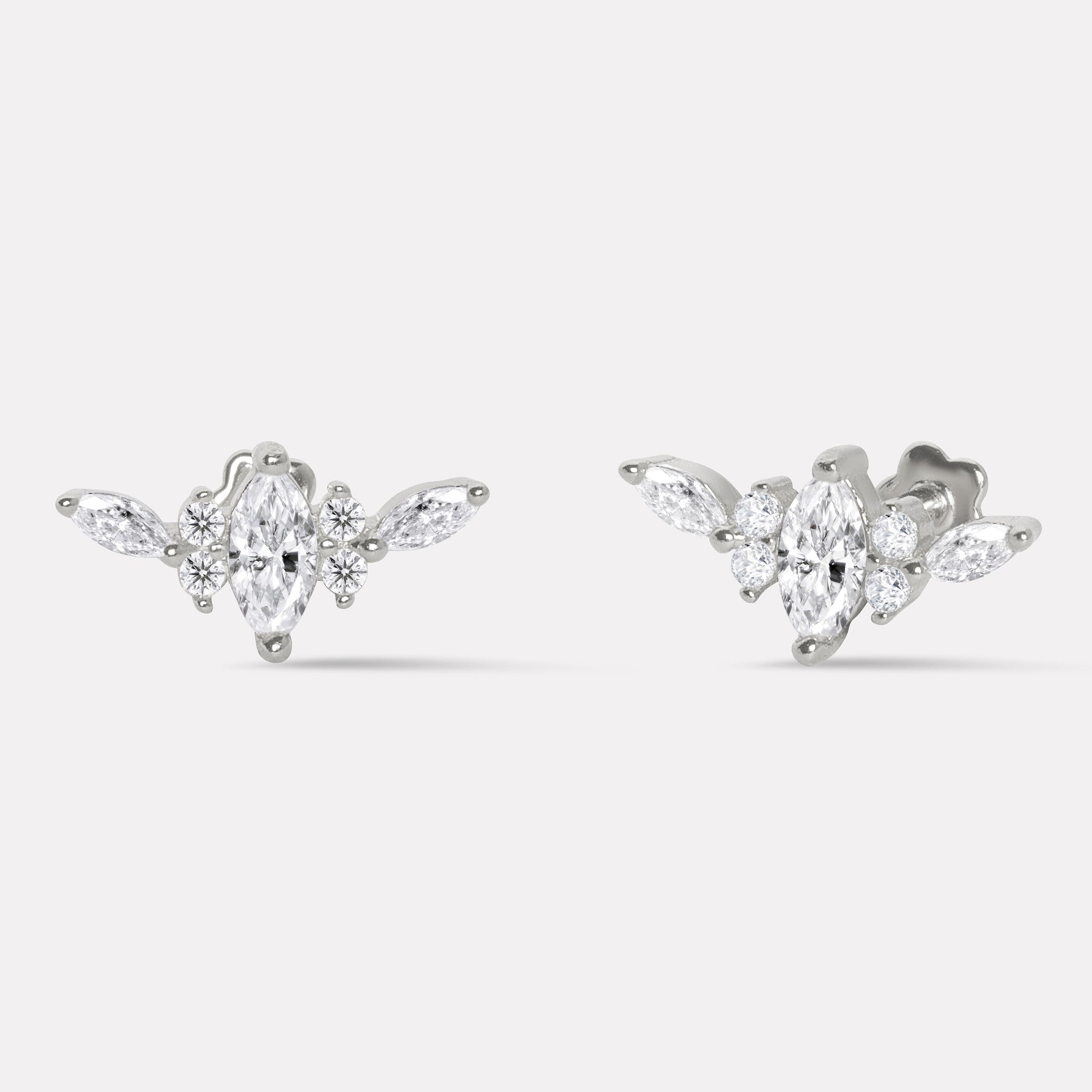Ayra Flat Back Stud Earrings