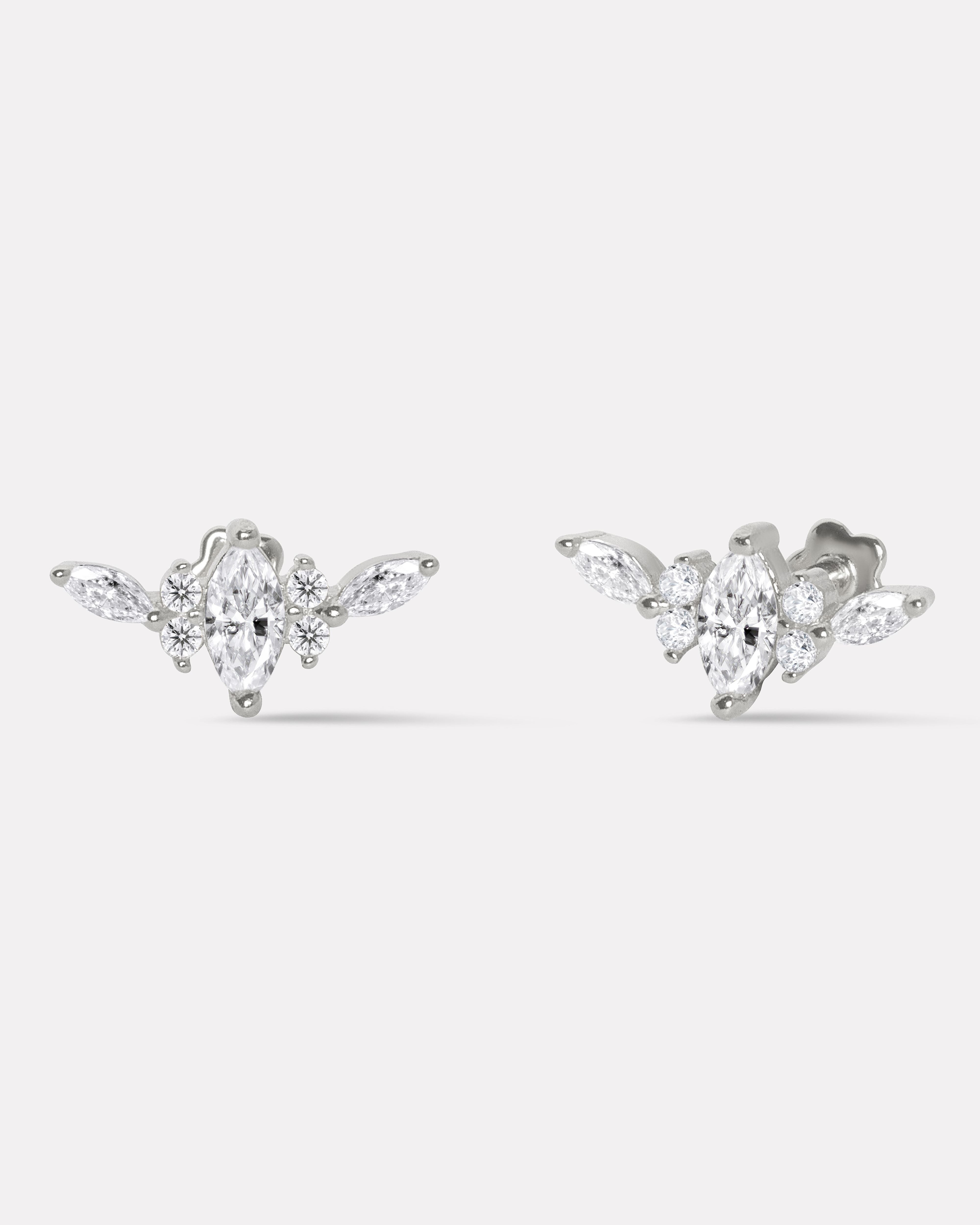 Ayra Flat Back Stud Earrings