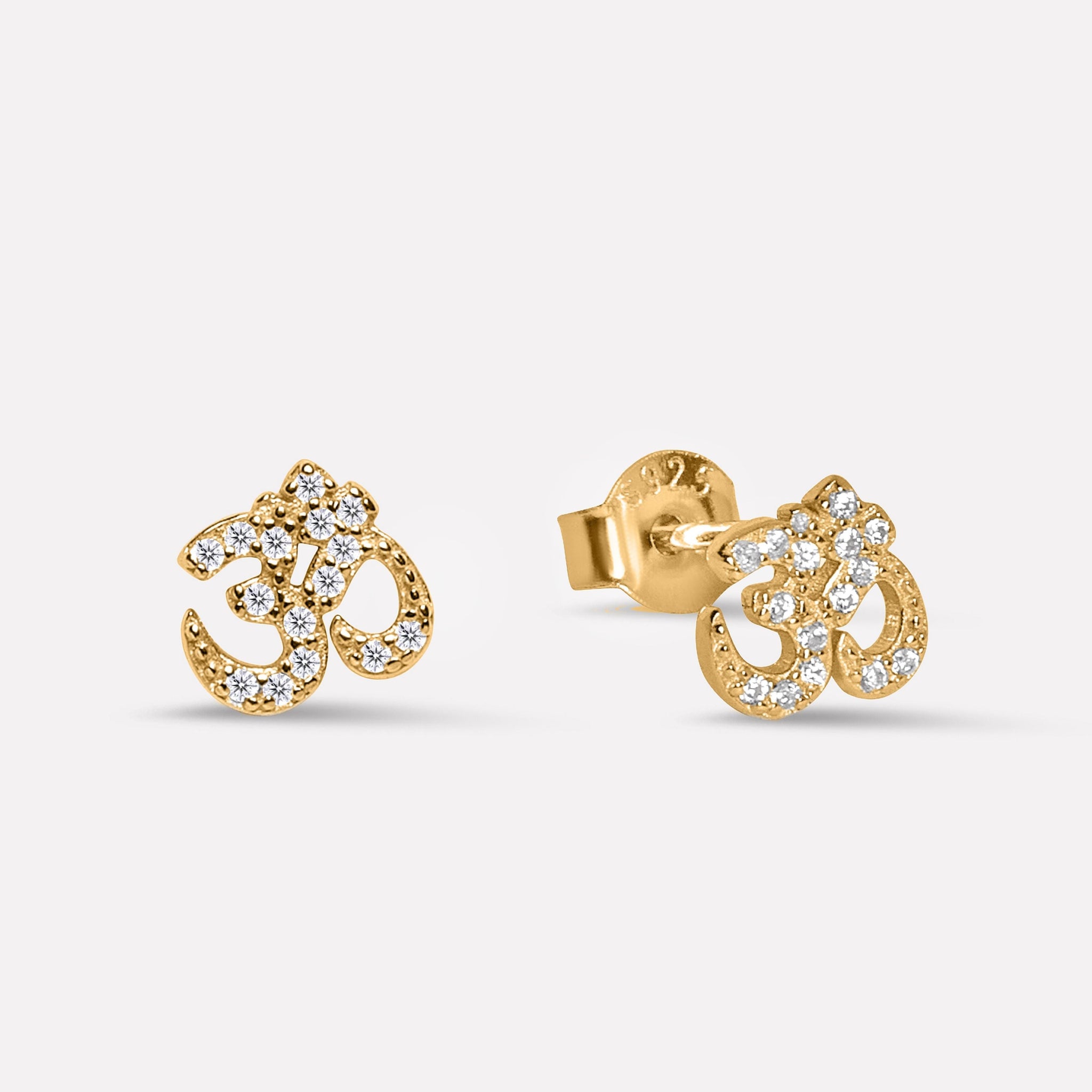 Aum  Om  Stud Earrings