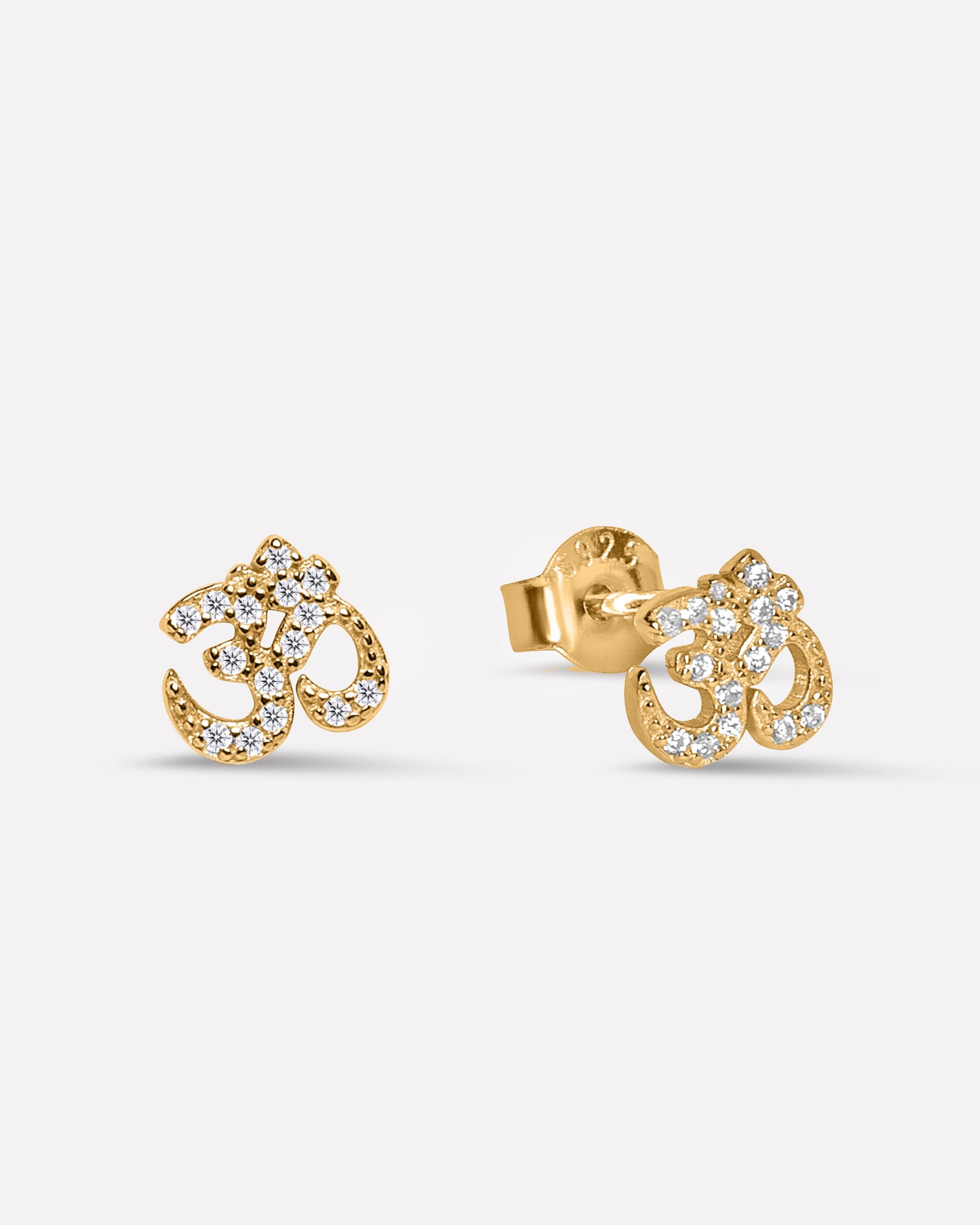 Aum  Om  Stud Earrings