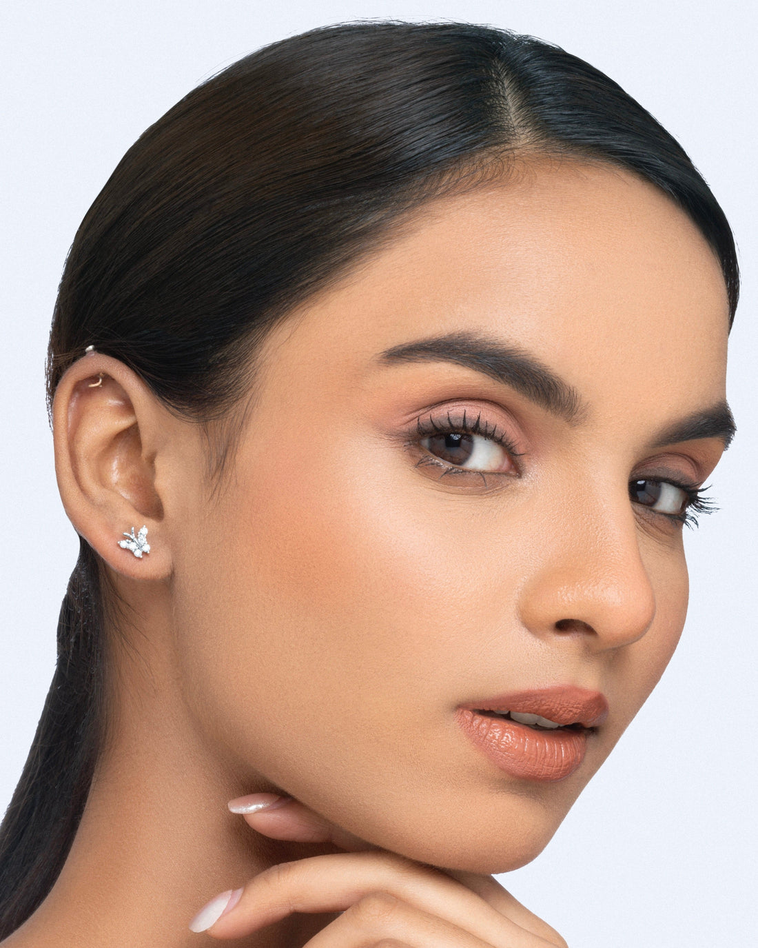 Luxury Zircon Studded Butterfly Earrings