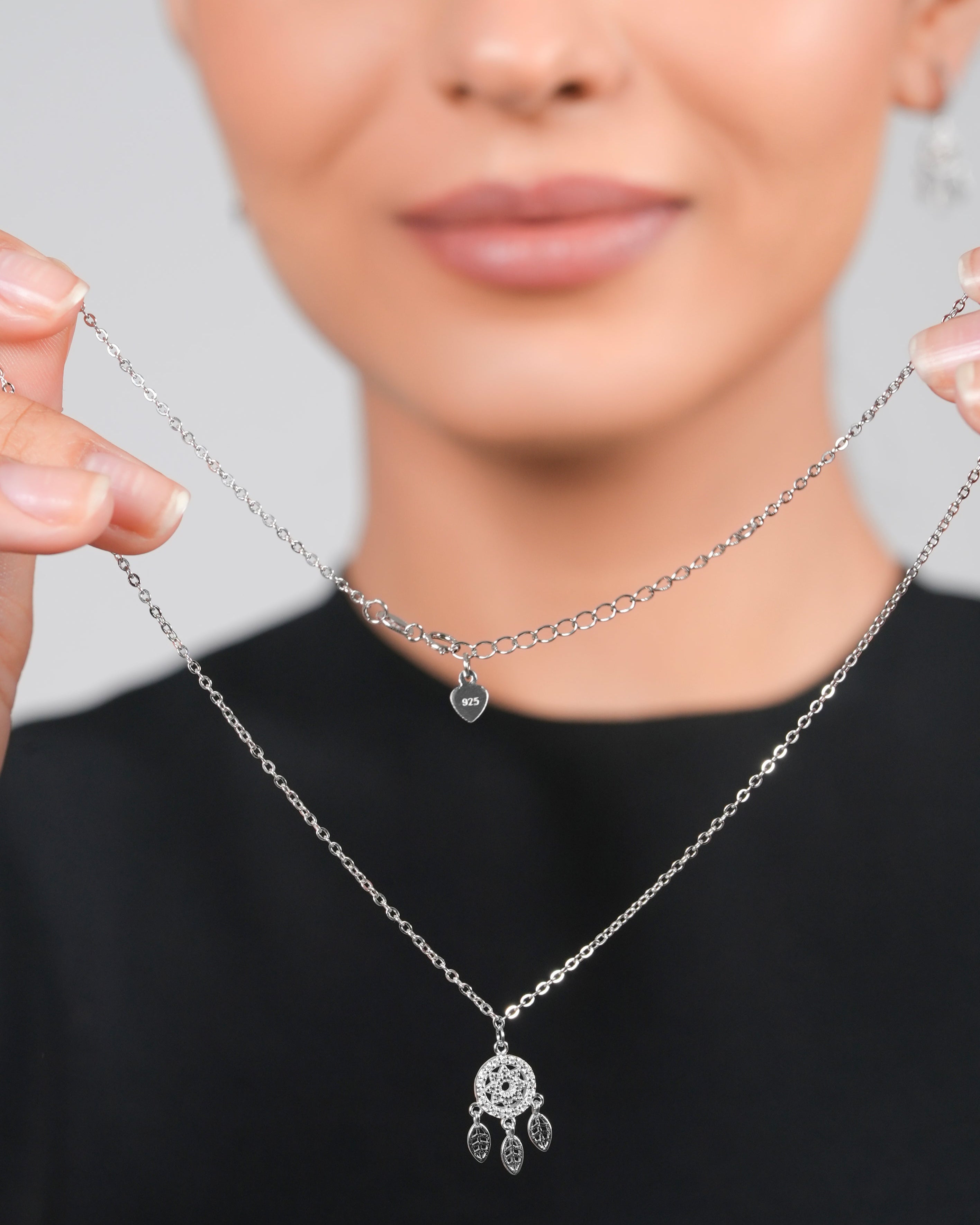 Silver Dream Catcher Set - Rhodium Plated - Bundle Set