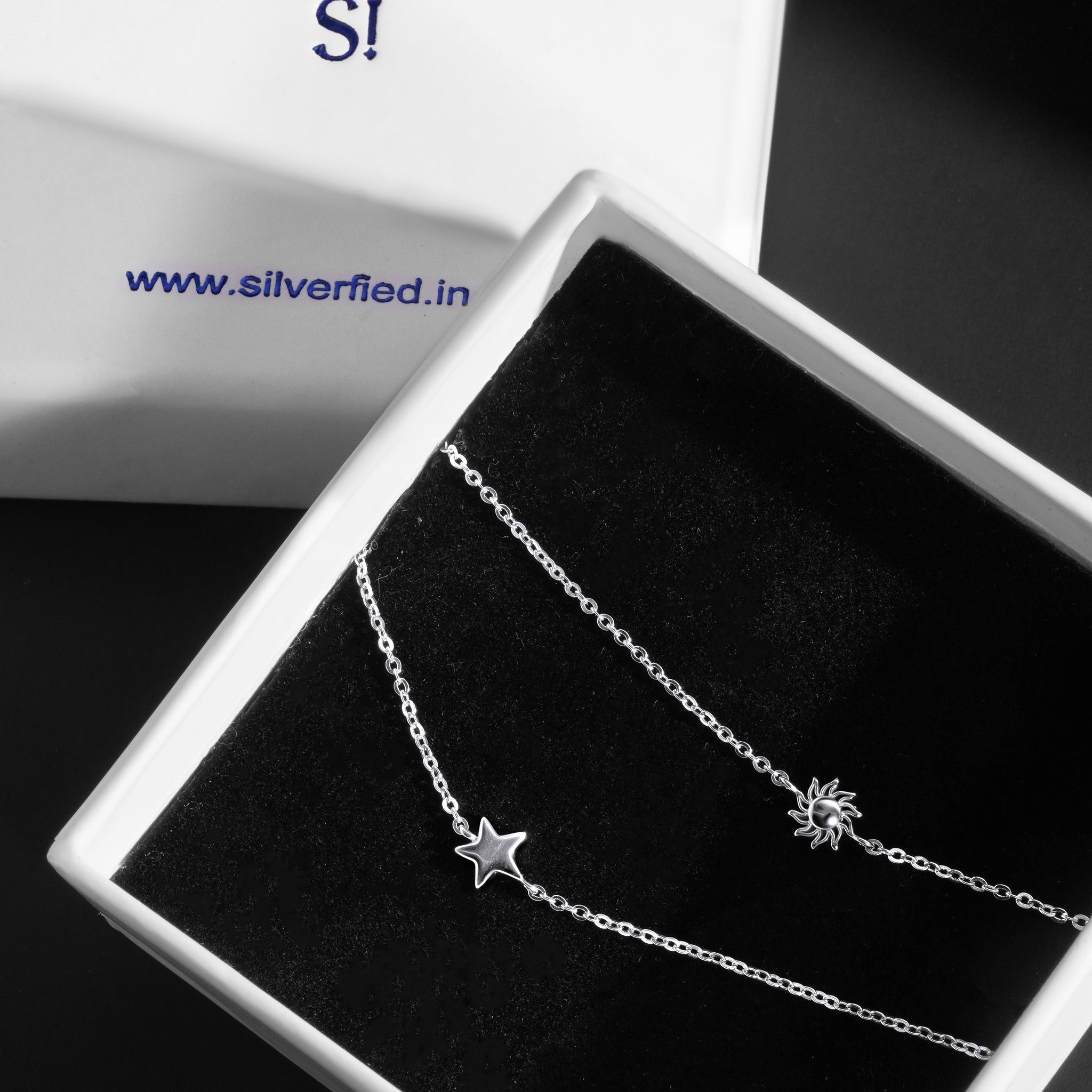 Twilight - A Star And Sun Silver Bracelet