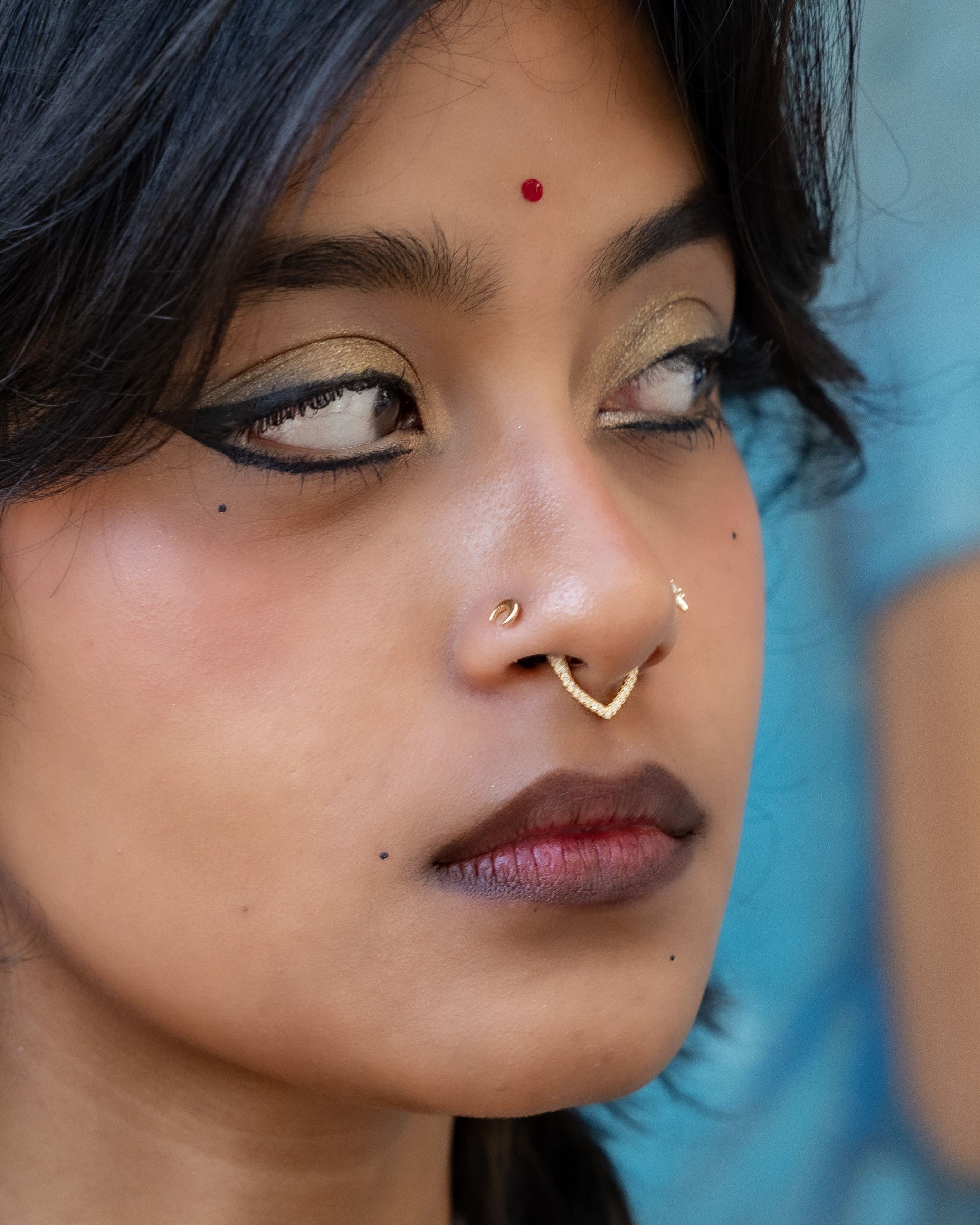 Crescent Moon Nose Pin